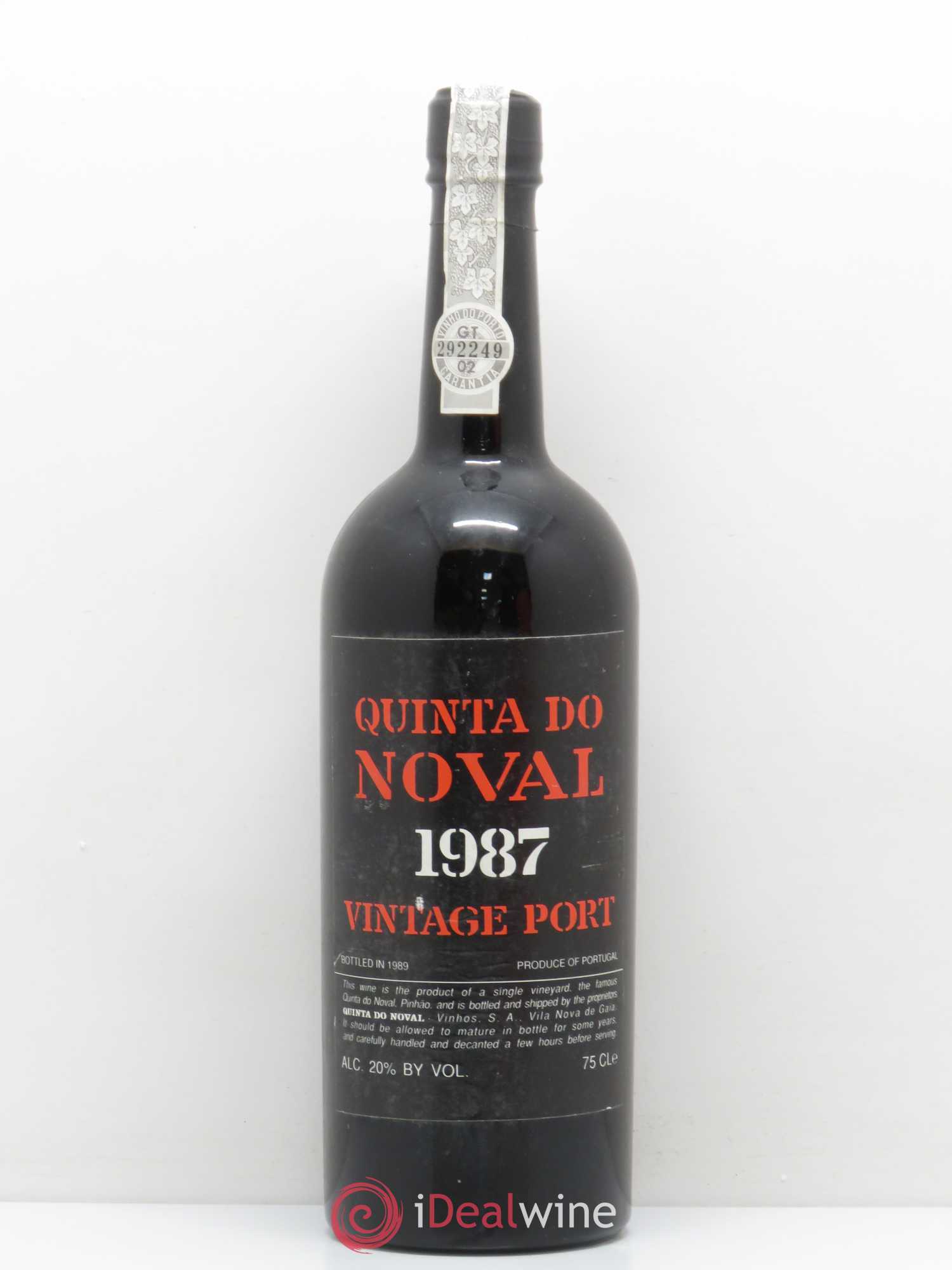 Porto Quinta Do Noval Vintage 1987 - Lot de 1 bouteille - 0