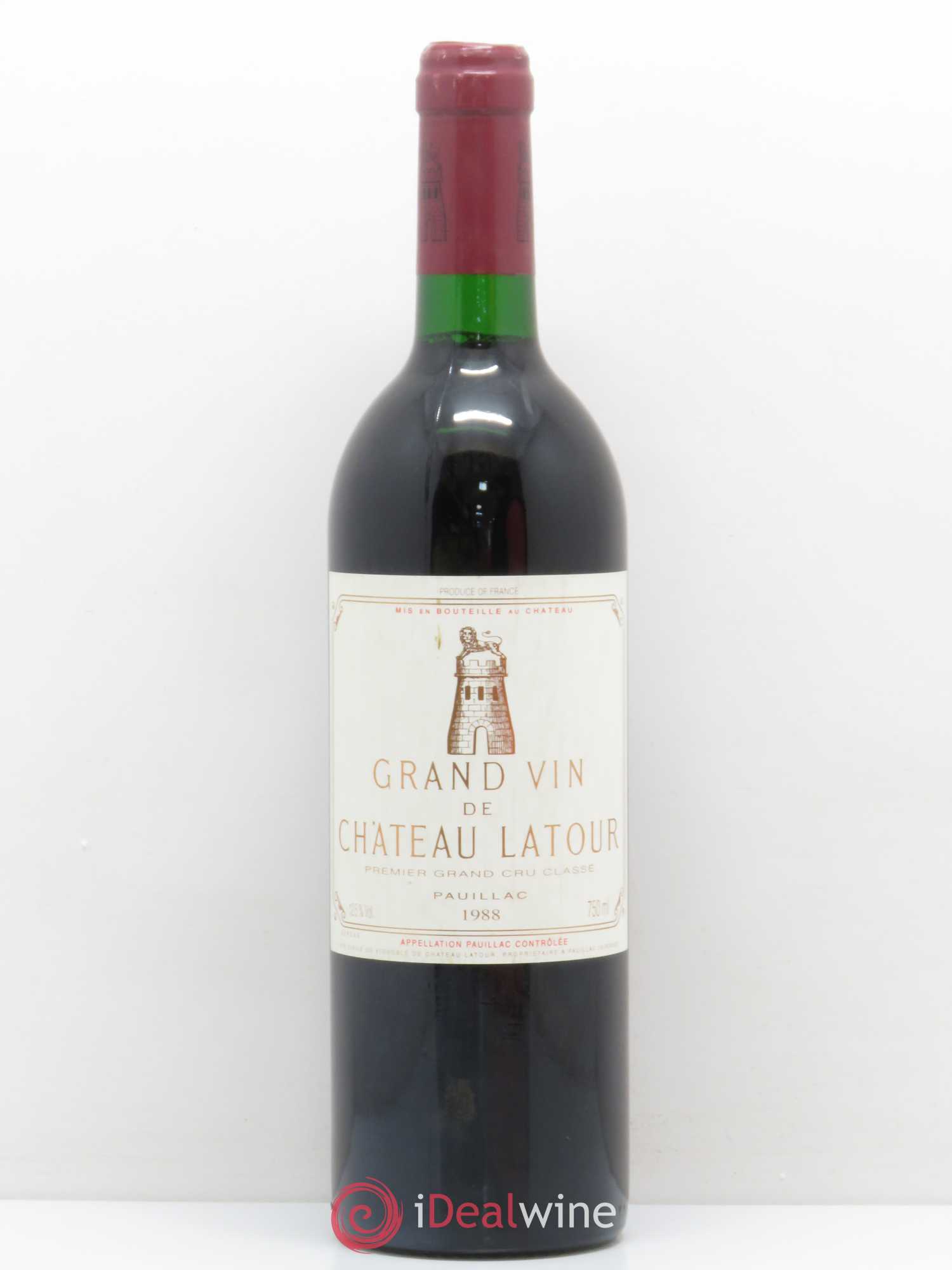 Château Latour 1er Grand Cru Classé 1988 - Lot de 1 bouteille - 0