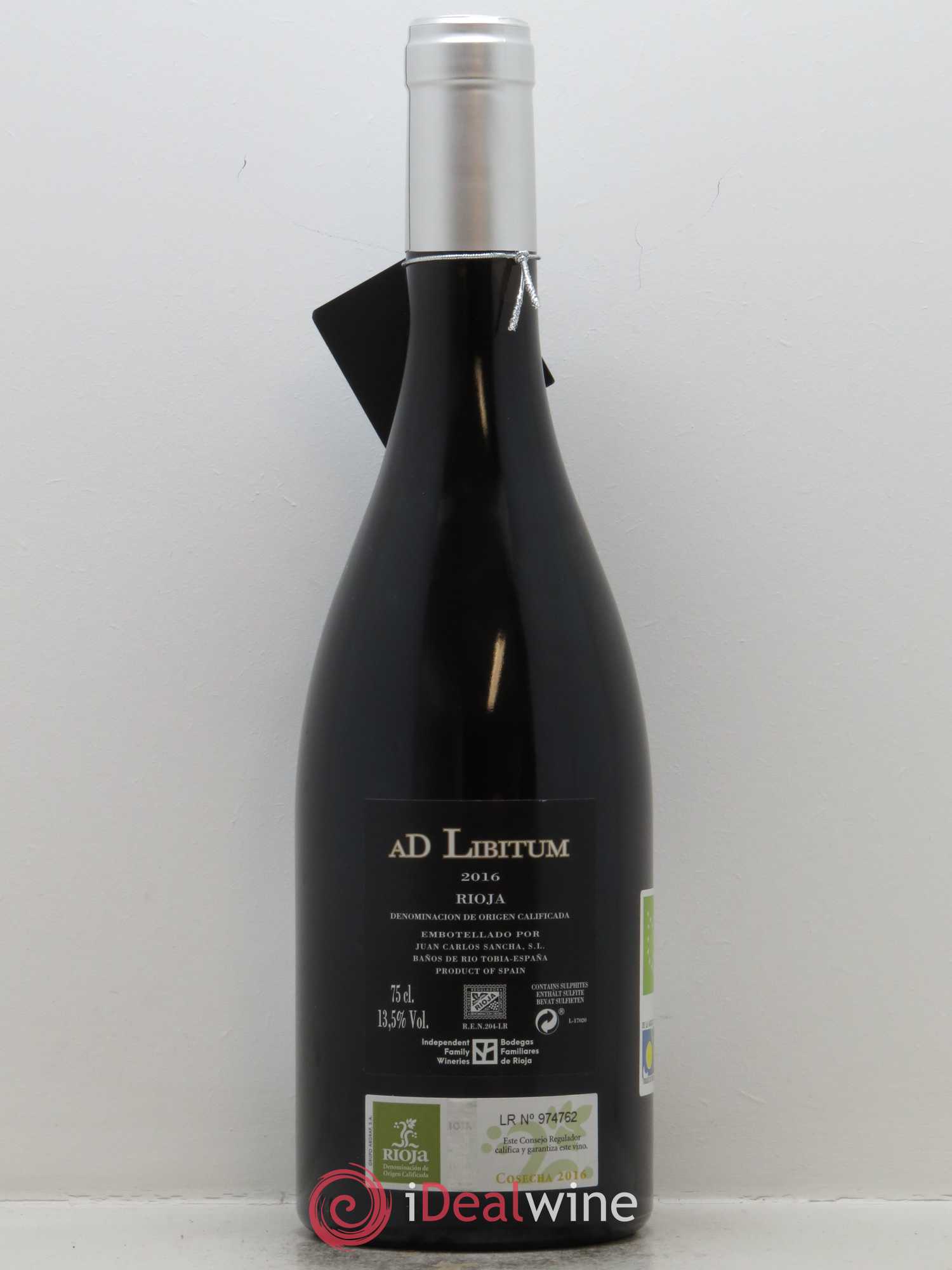 Rioja Alta Ad Libitum Monastel de Rioja Juan Carlos Sancha 2016 - Posten von 1 Flasche - 1