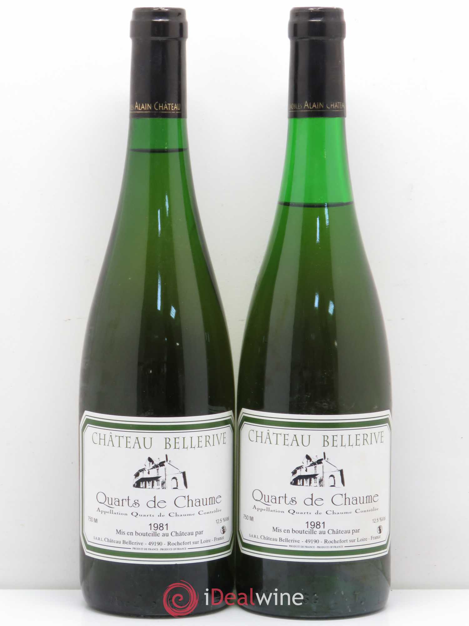 Val de Loire Château Bellerive Quart de Chaume 1981 - Posten von 2 Flaschen - 0