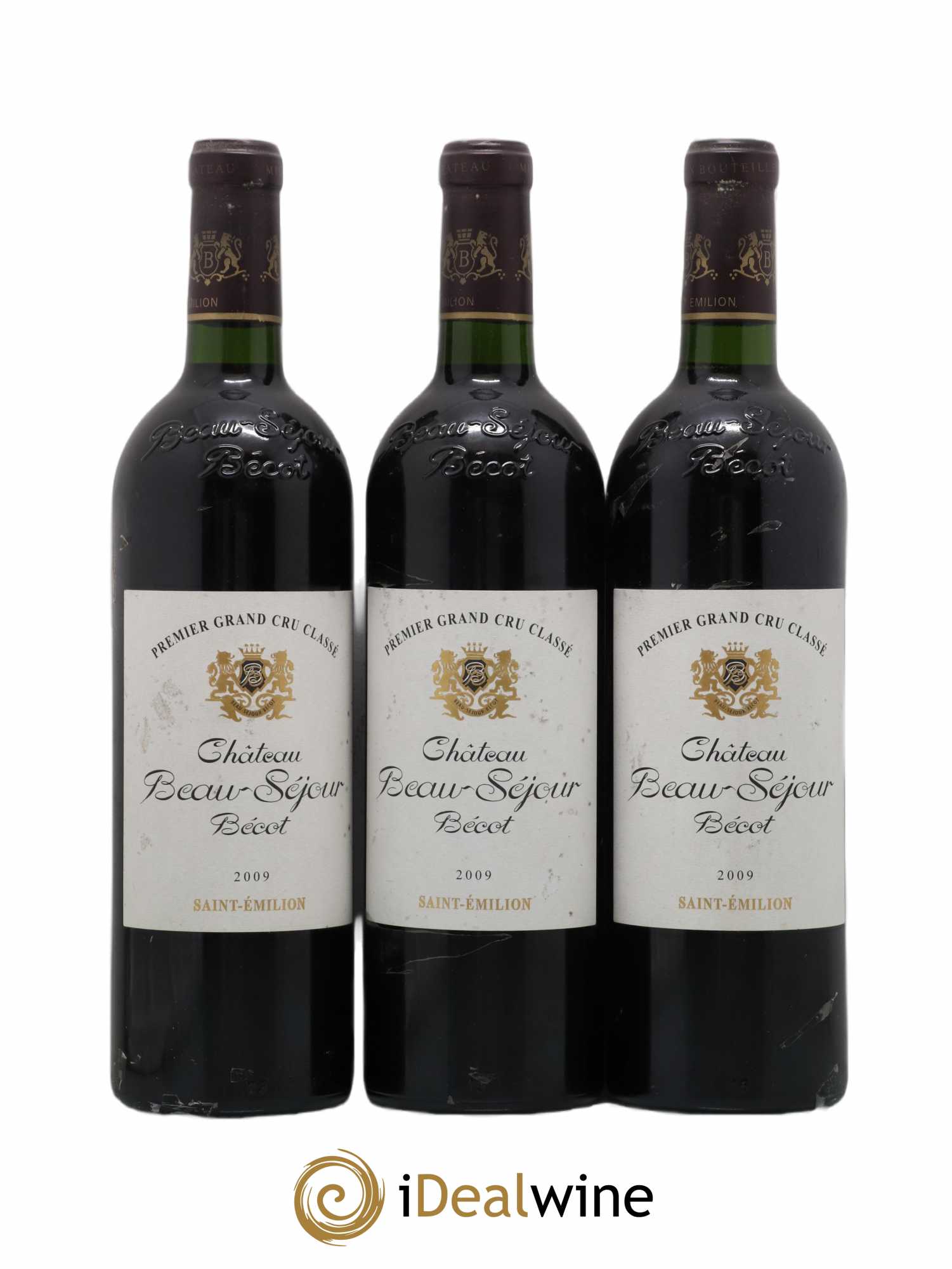 Château Beau-Séjour Bécot 1er Grand Cru Classé B 2009 - Lot de 3 bouteilles - 0