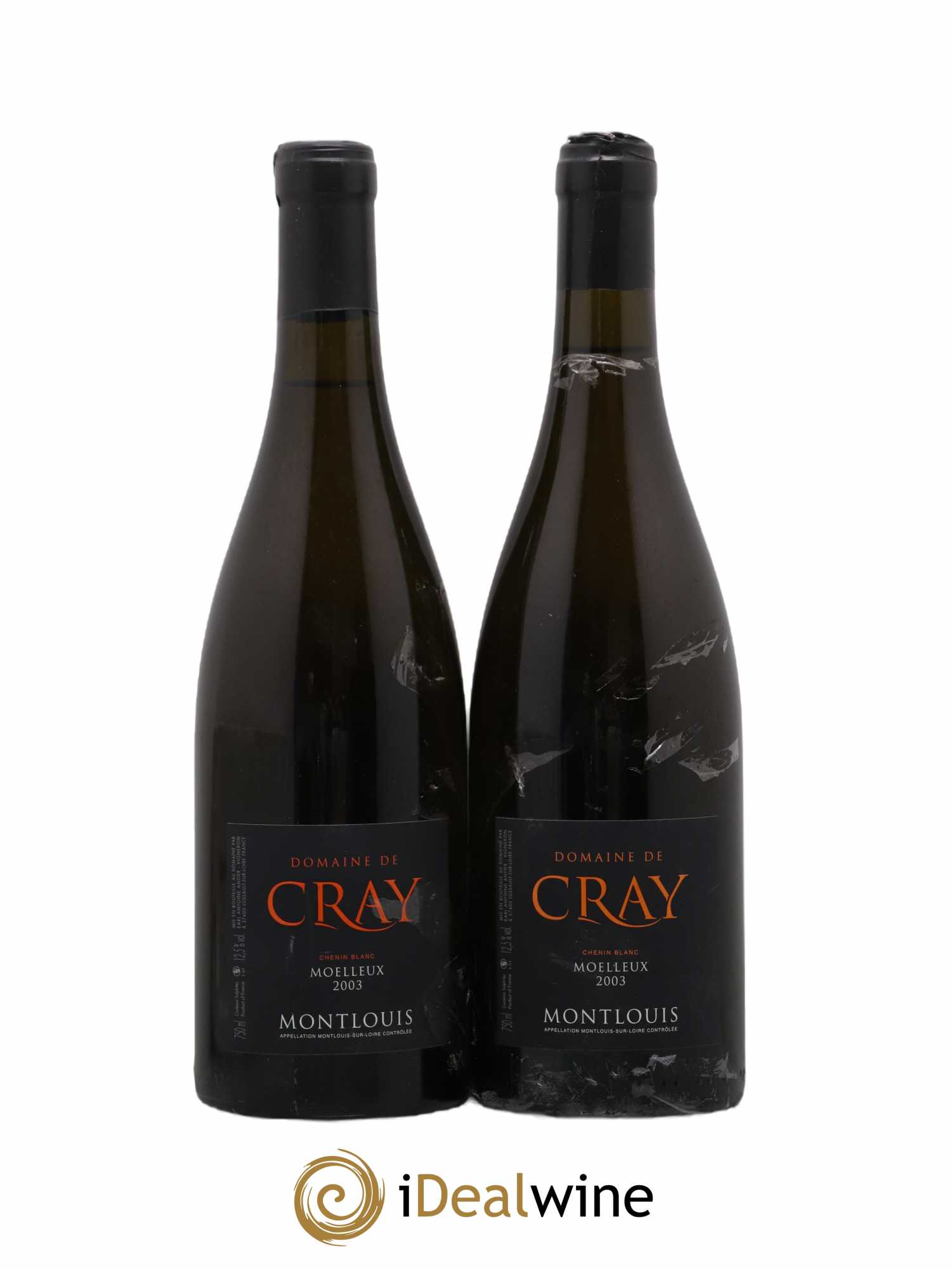 Montlouis-sur-Loire Domaine De Cray 2003 - Lot de 2 bouteilles - 0