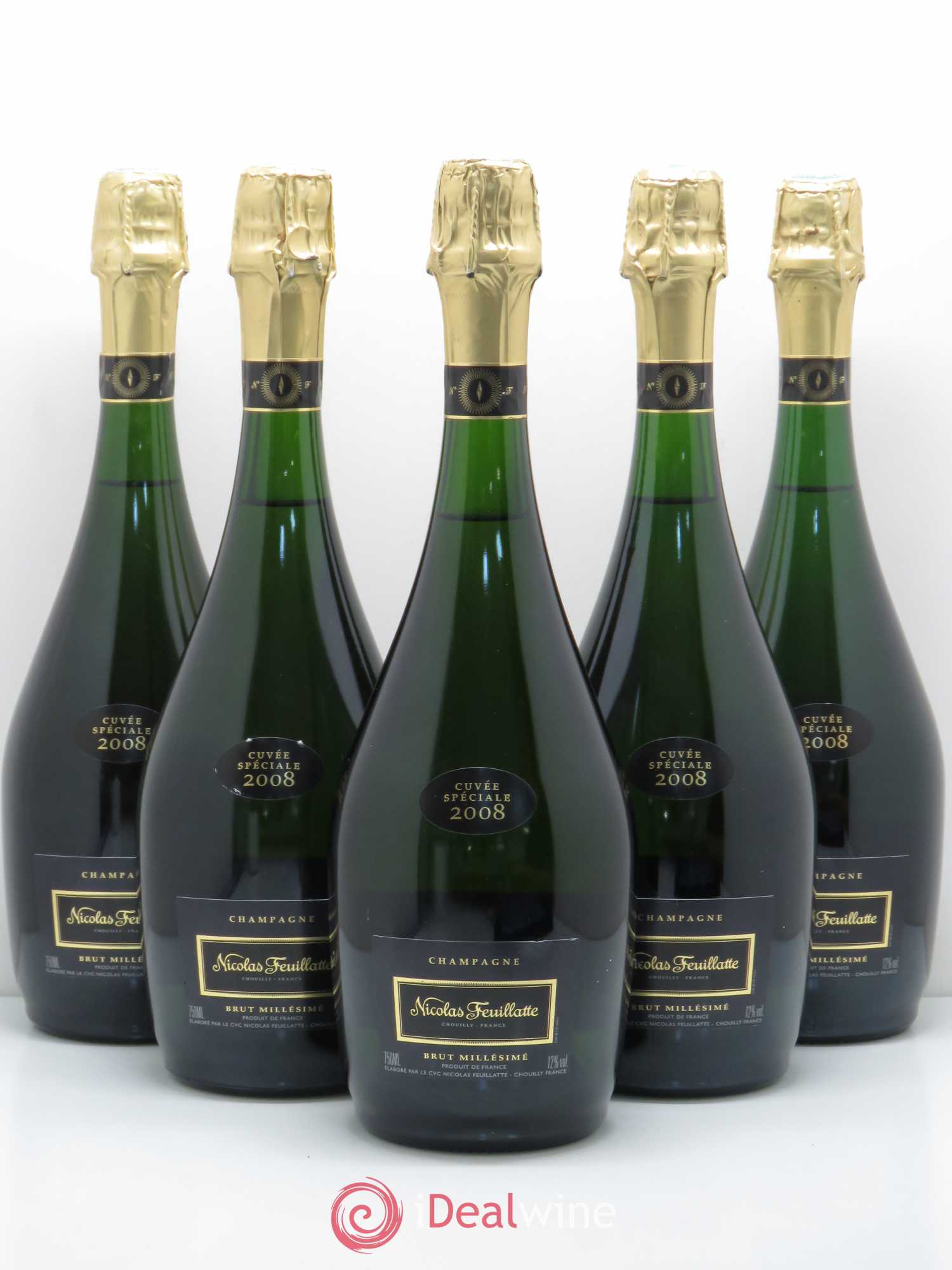 Cuvée Spéciale Nicolas Feuillatte 2008 - Lot de 5 bouteilles - 0