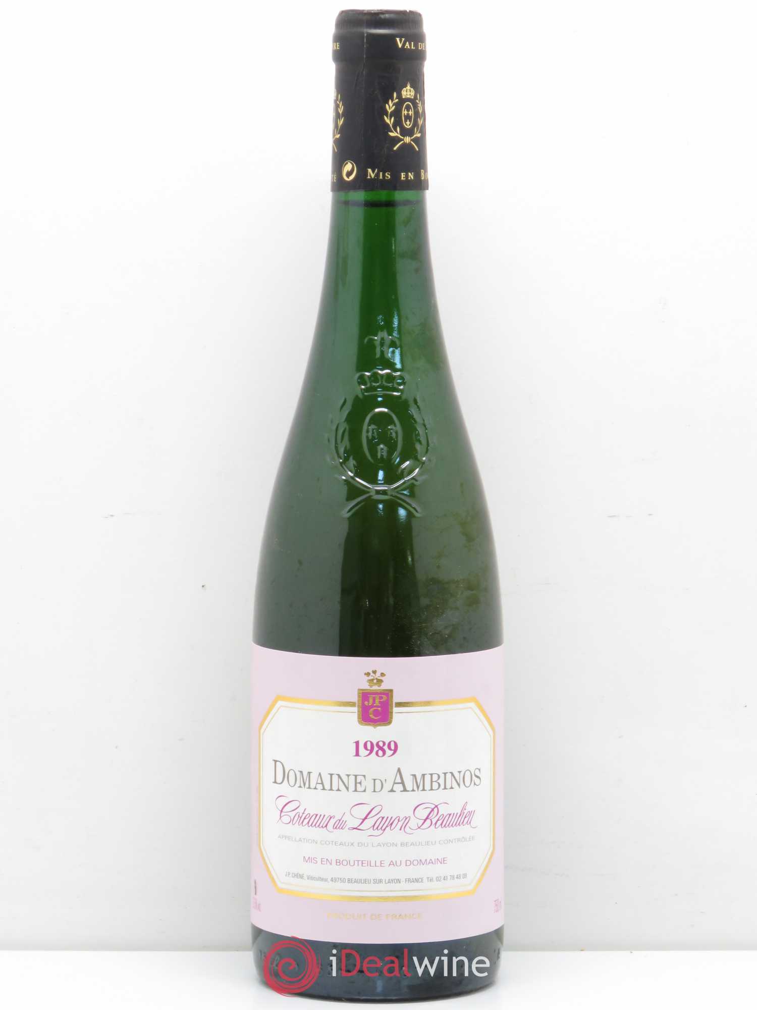 Coteaux du Layon Domaine D'Ambinos 1989 - Posten von 1 Flasche - 0