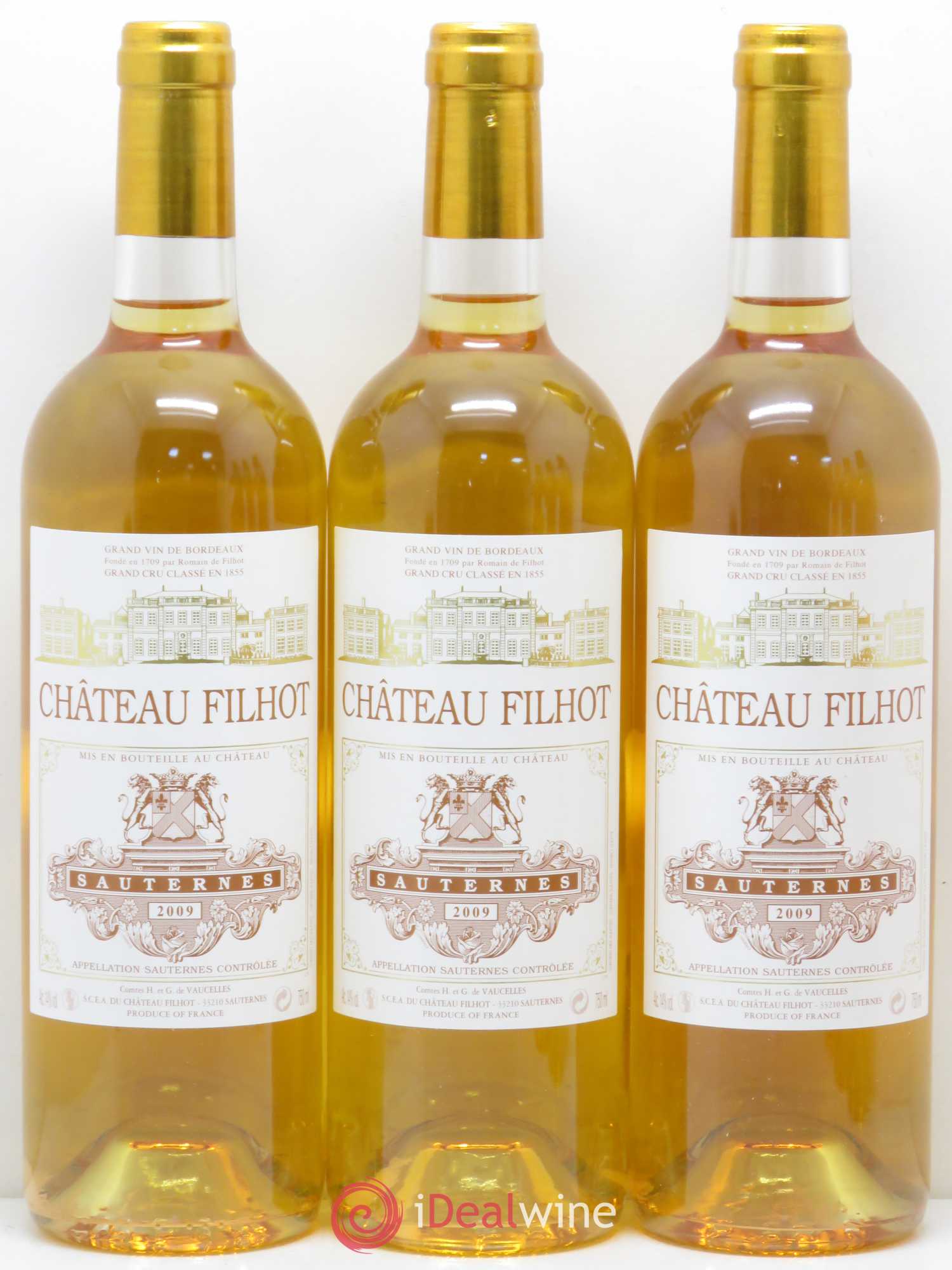 Château Filhot 2ème Grand Cru Classé 2009 - Lotto di 6 bottiglie - 1
