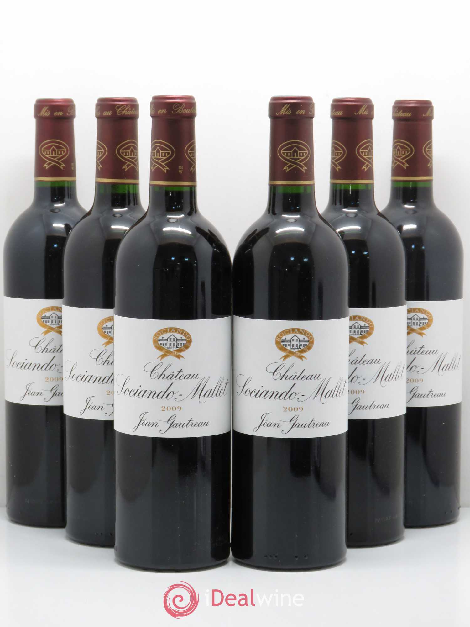Château Sociando Mallet 2009 - Lot de 6 bouteilles - 0