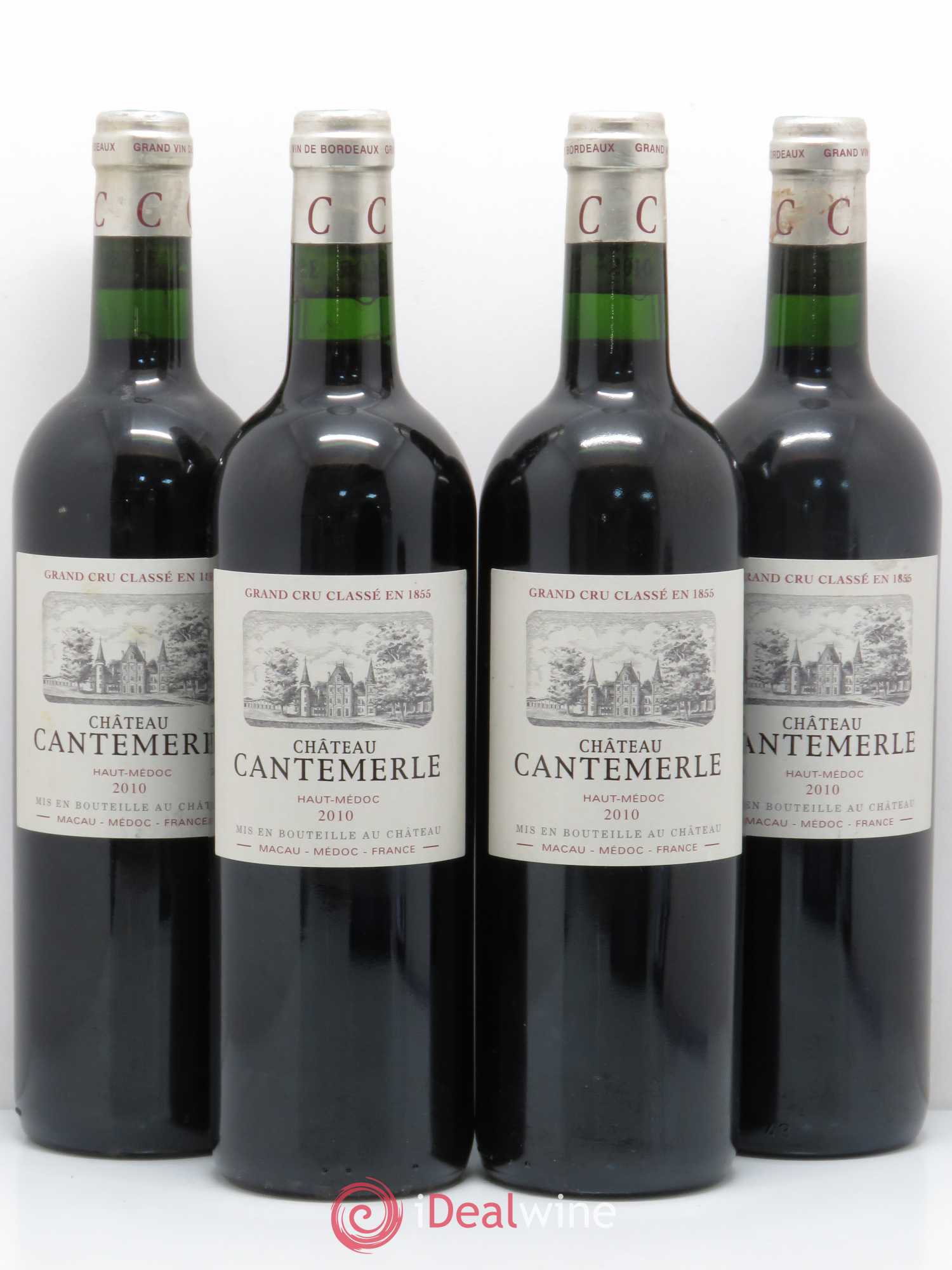 Château Cantemerle 5ème Grand Cru Classé 2010 - Lot de 4 bouteilles - 0