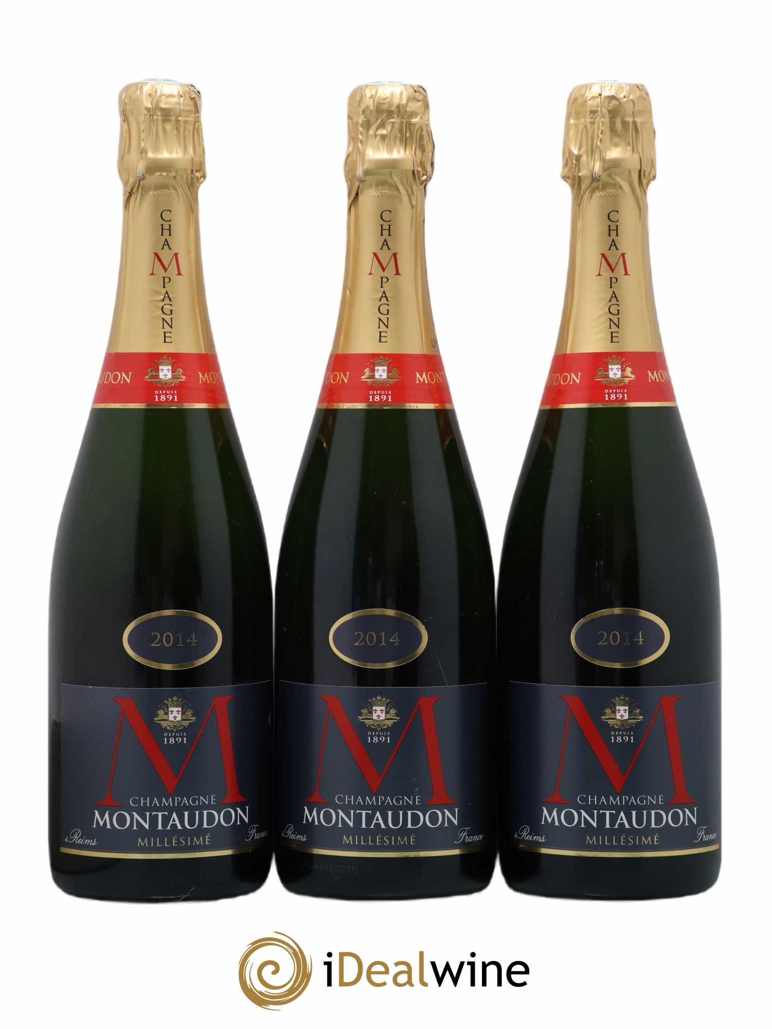 Champagne Montaudon 2014 - Posten von 3 Flaschen - 0