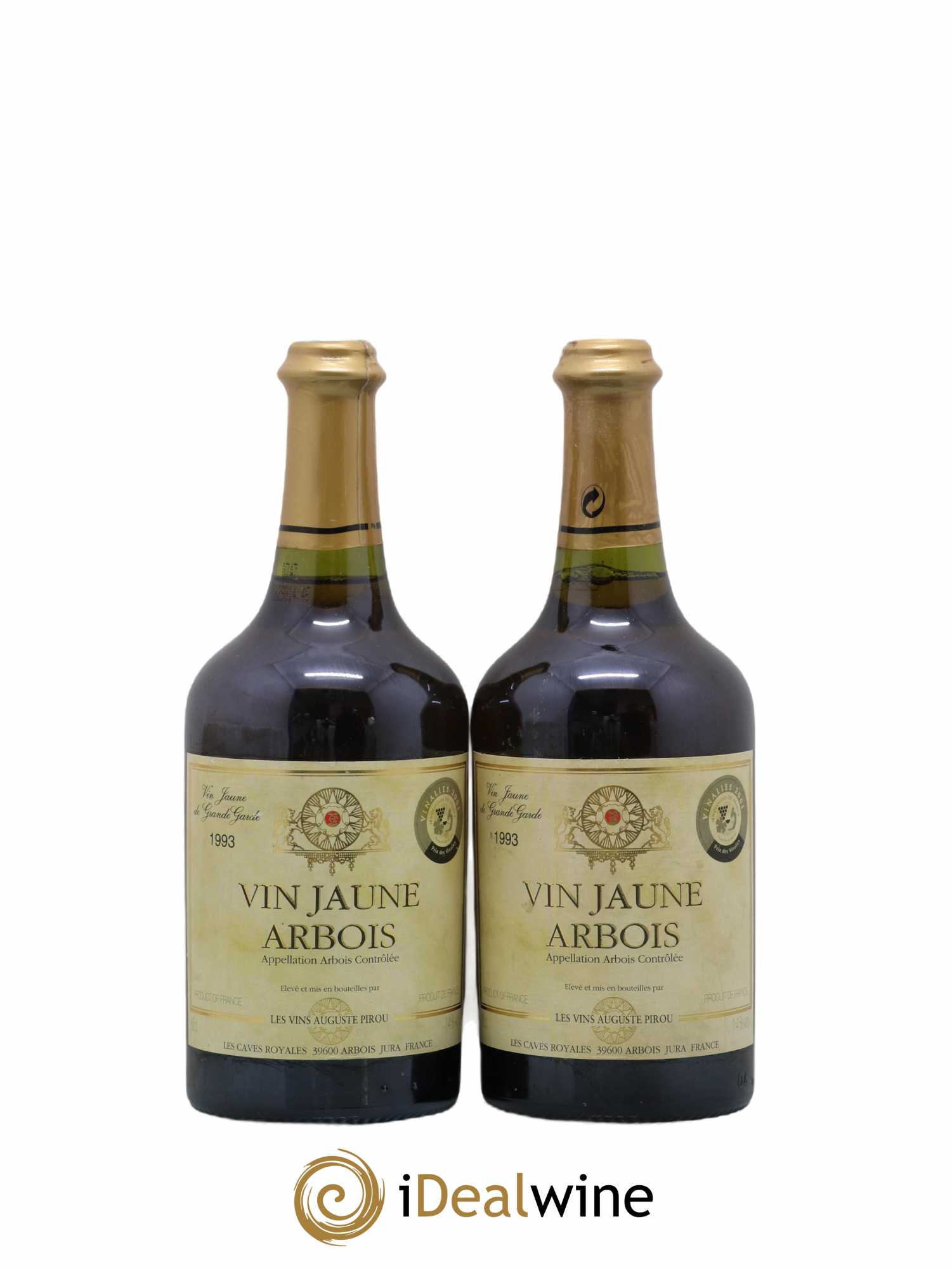 Arbois Vin Jaune Auguste Pirou 1993 - Lot de 2 bouteilles - 0
