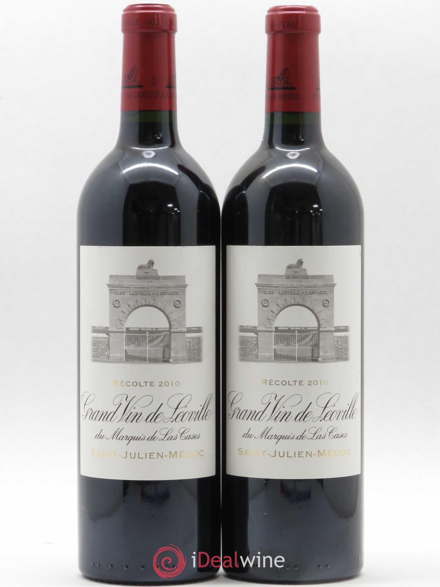 Château Léoville Las Cases 2ème Grand Cru Classé 2010 - Lot de 2 bouteilles - 0