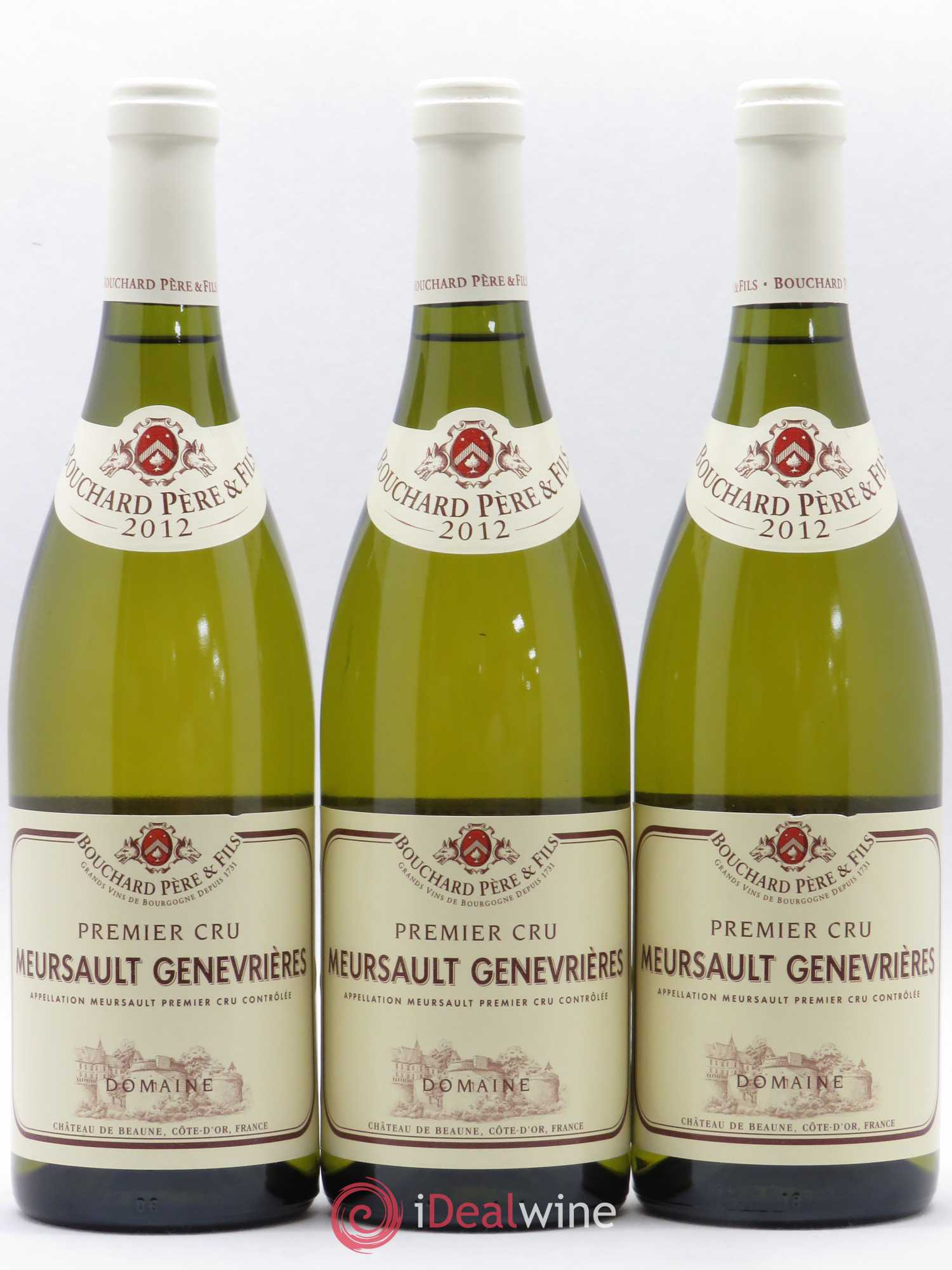 Meursault 1er Cru Genevrières Bouchard Père & Fils 2012 - Lot de 3 bouteilles - 0