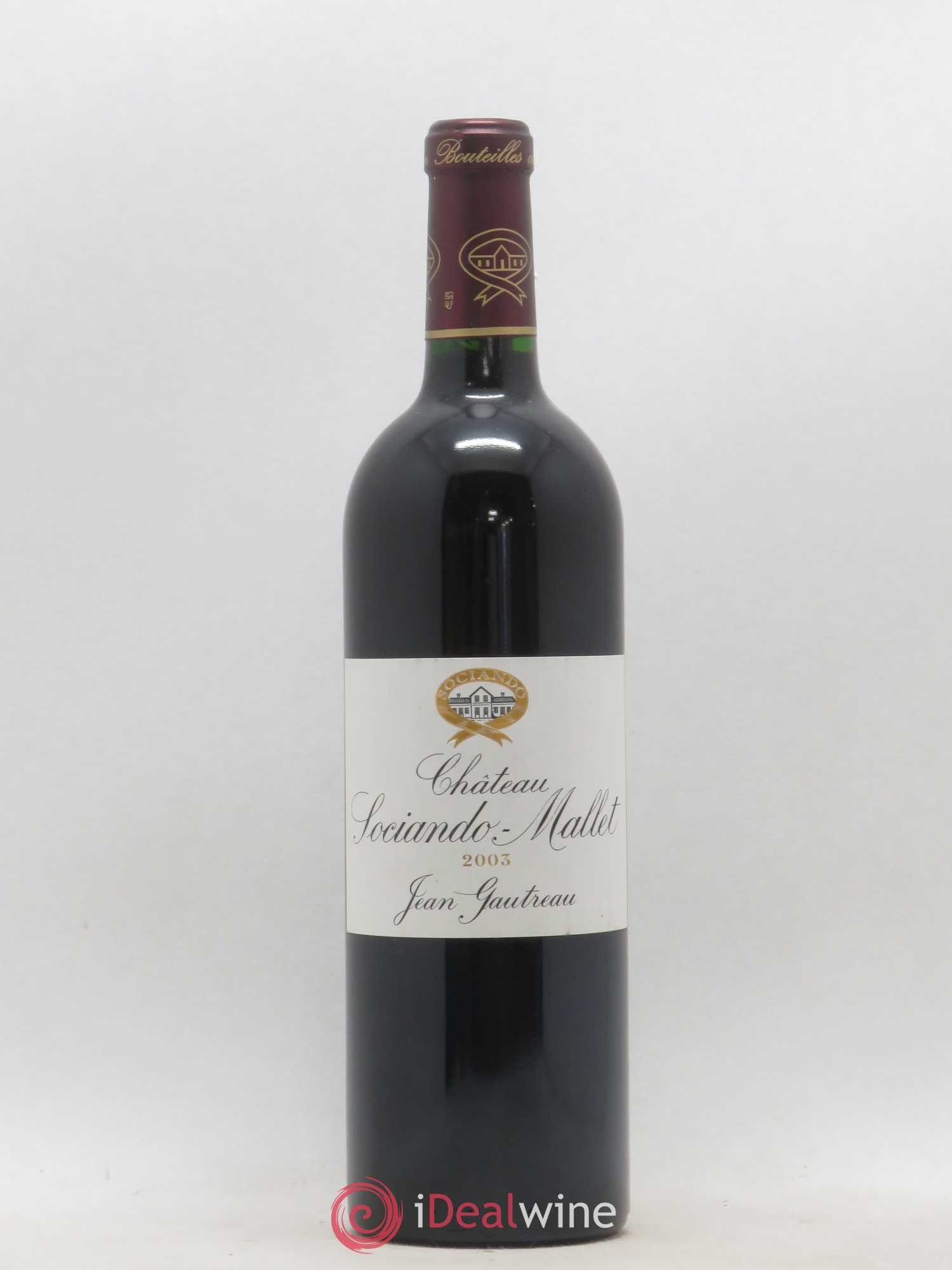 Château Sociando Mallet 2003 - Lot de 1 bouteille - 0