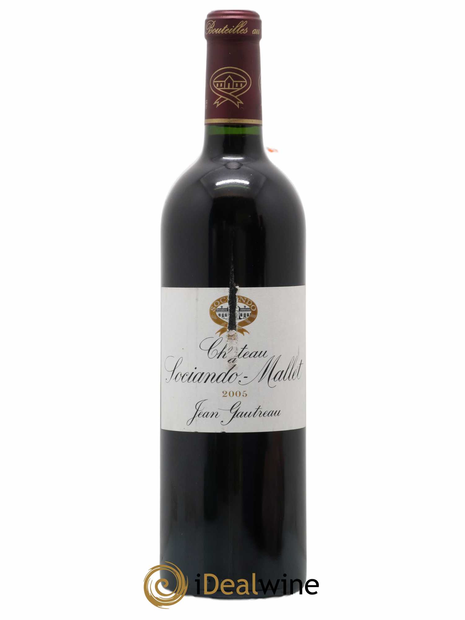 Château Sociando Mallet 2005 - Lot de 1 bouteille - 0