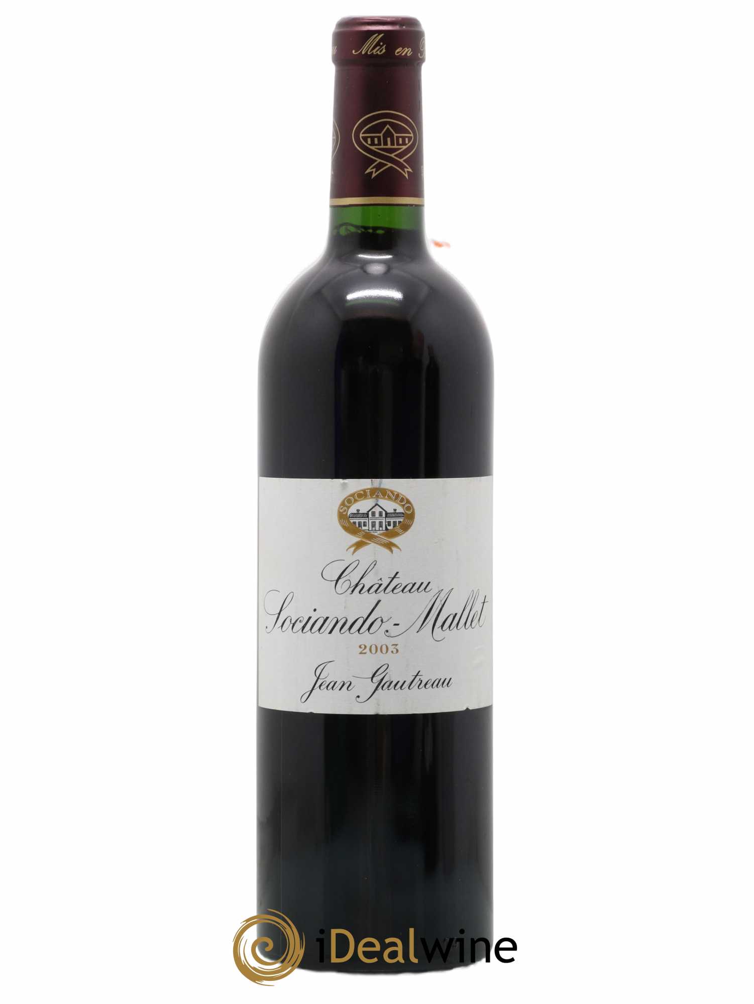 Château Sociando Mallet 2003 - Lot de 1 bouteille - 0