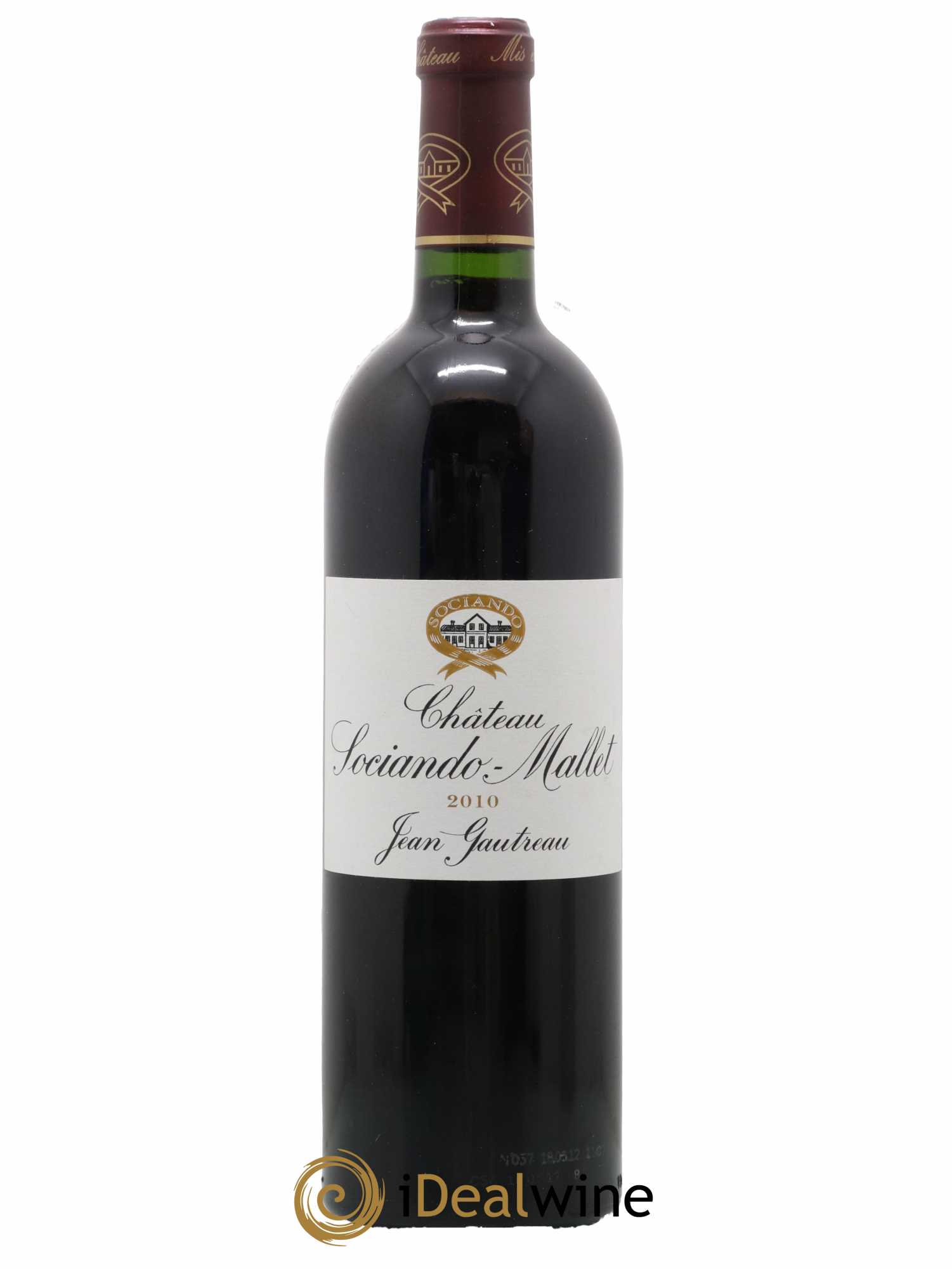 Château Sociando Mallet 2010 - Lot de 1 bouteille - 0