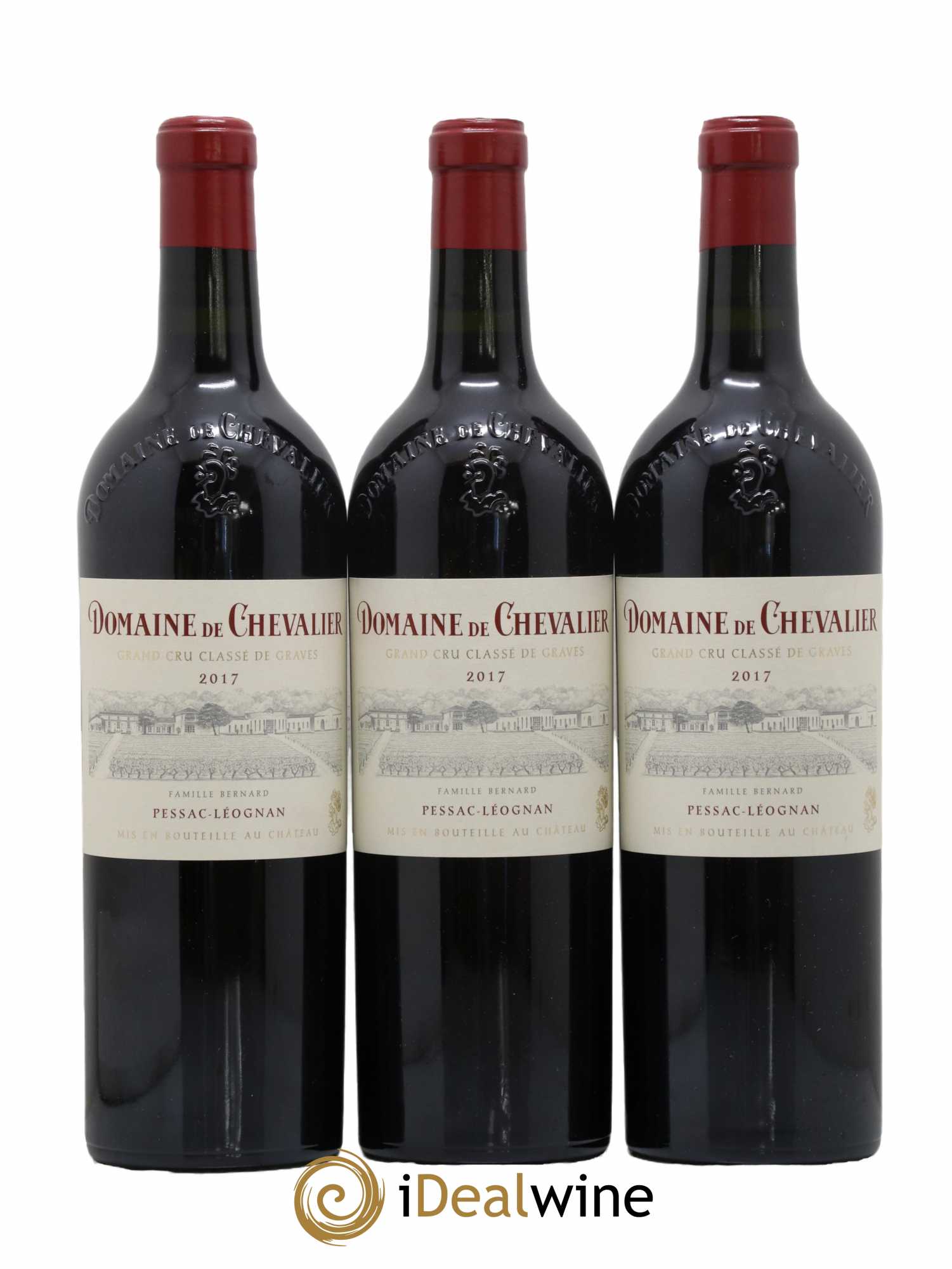 Domaine de Chevalier Cru Classé de Graves 2017 - Lot de 3 bouteilles - 0