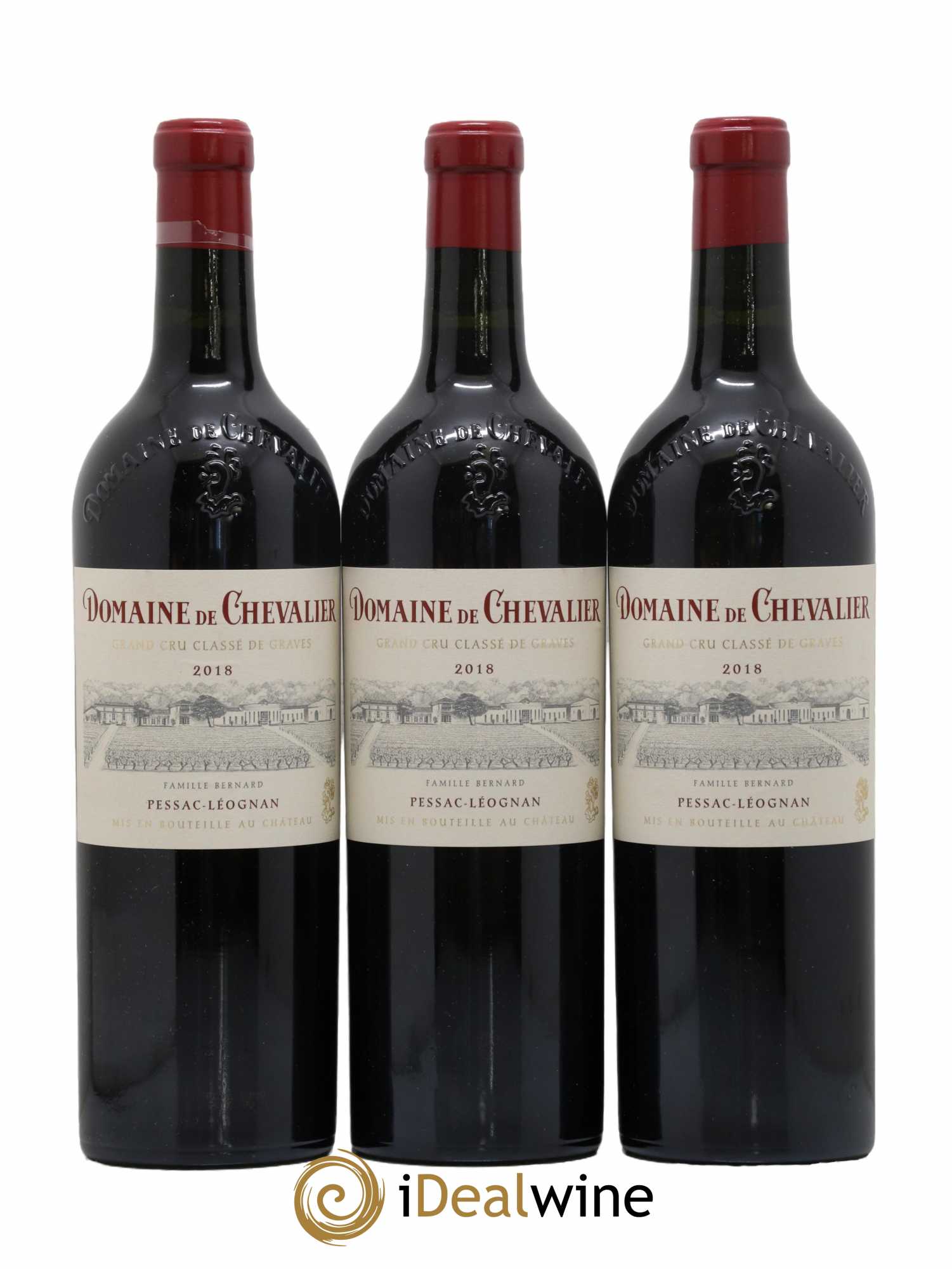 Domaine de Chevalier Cru Classé de Graves 2018 - Lot de 3 bouteilles - 0