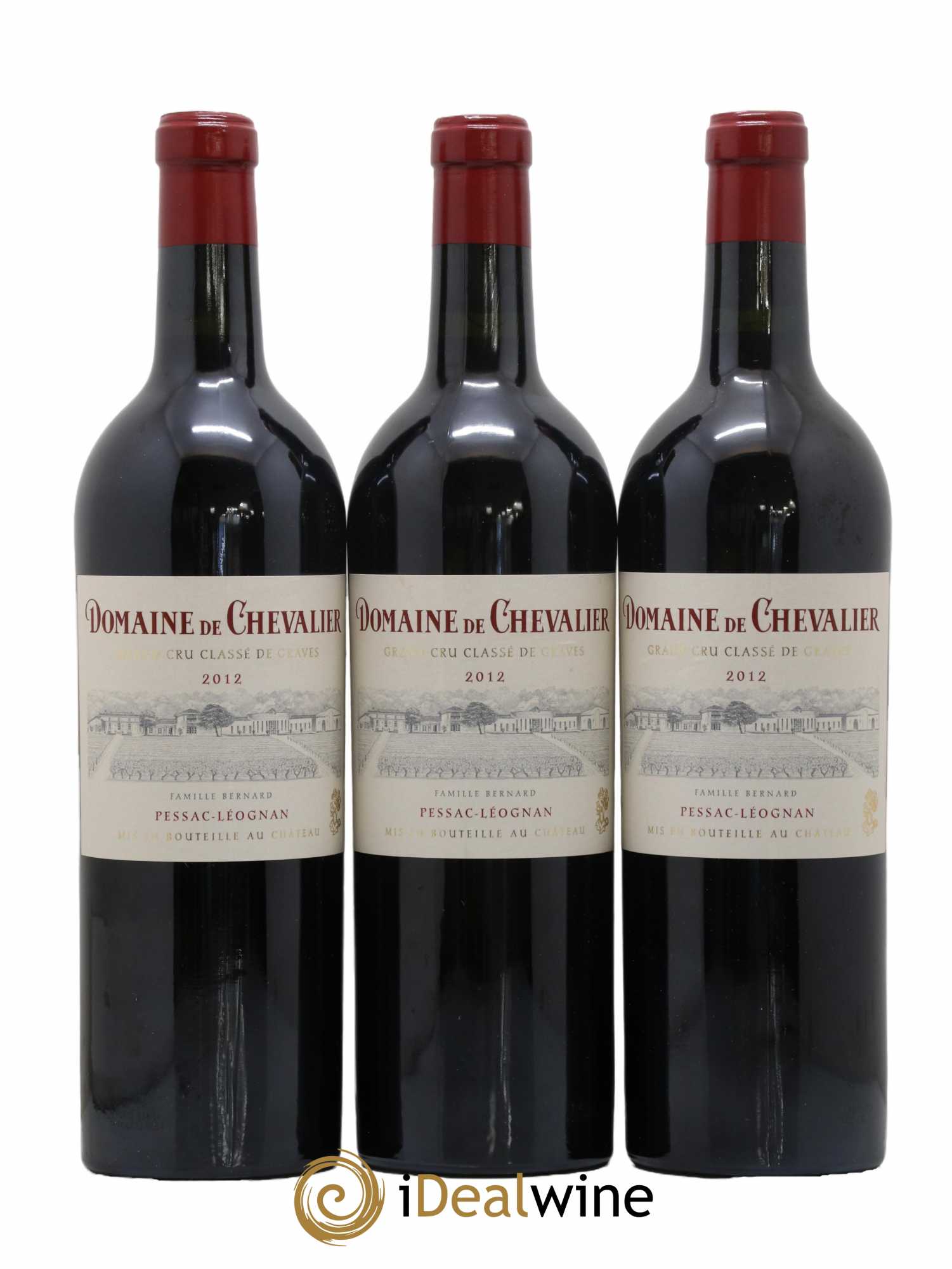 Domaine de Chevalier Cru Classé de Graves 2012 - Lot de 3 bouteilles - 0