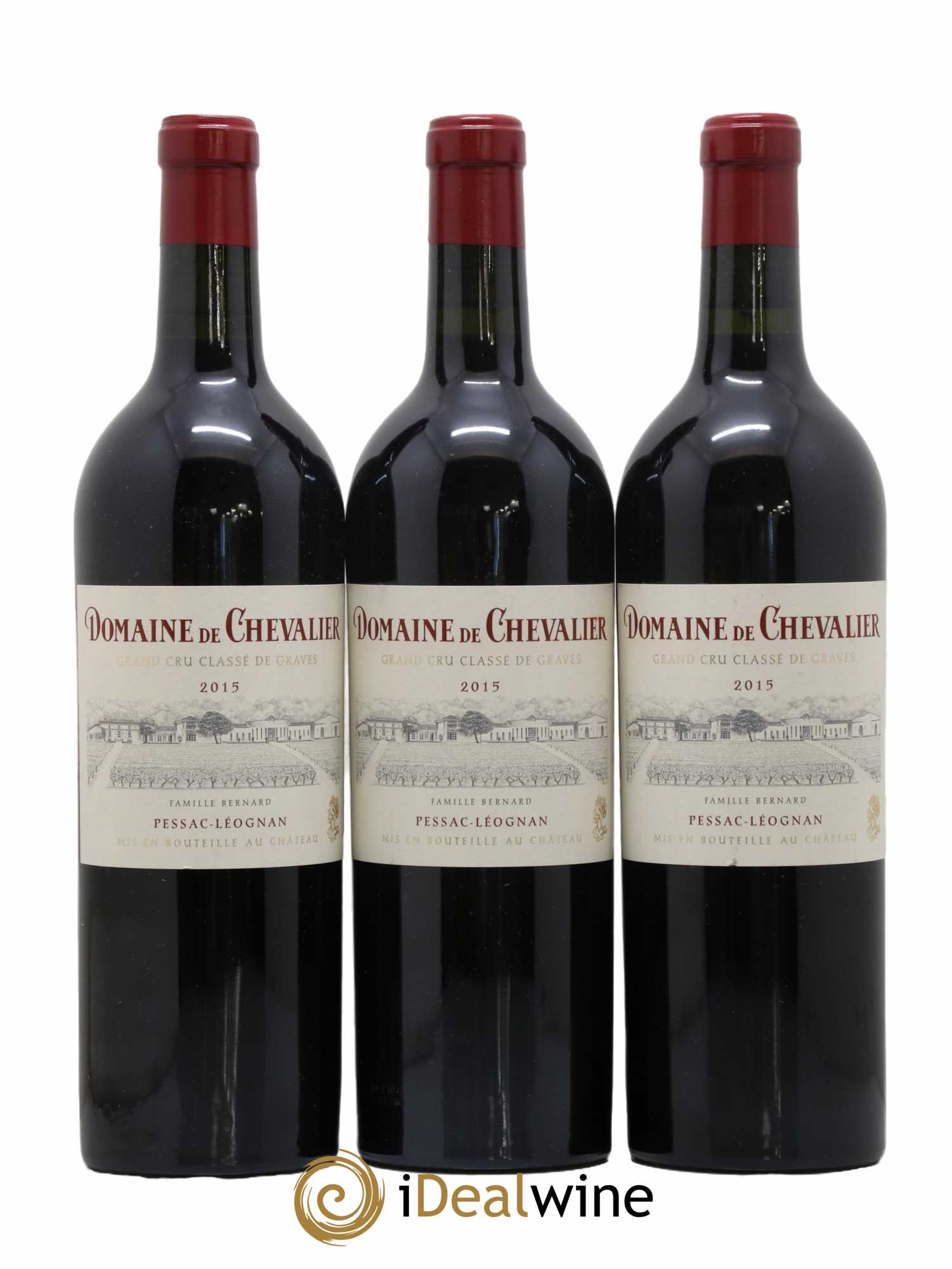 Domaine de Chevalier Cru Classé de Graves 2015 - Lot de 3 bouteilles - 0