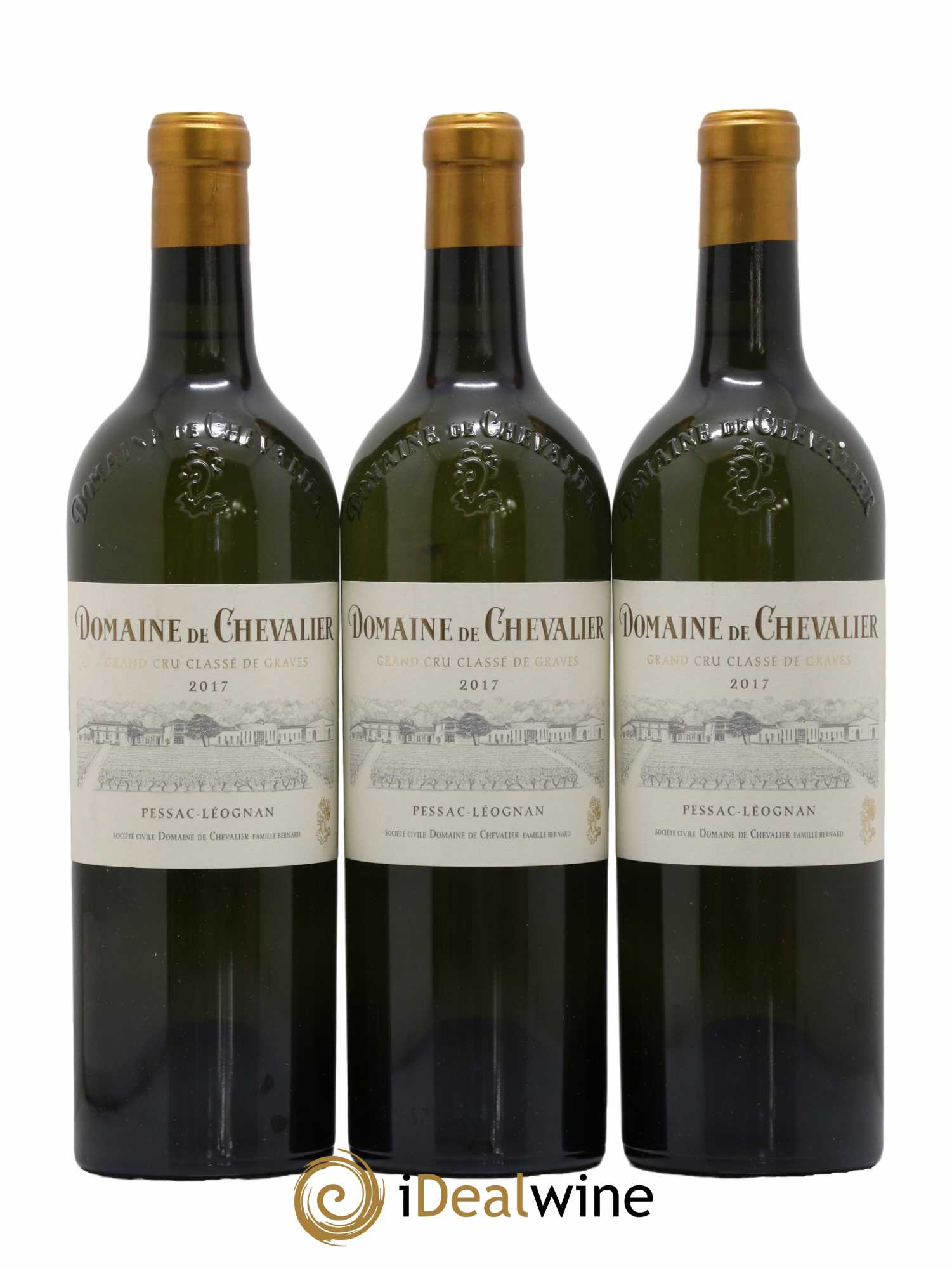 Domaine de Chevalier Cru Classé de Graves 2017 - Lot de 3 bouteilles - 0