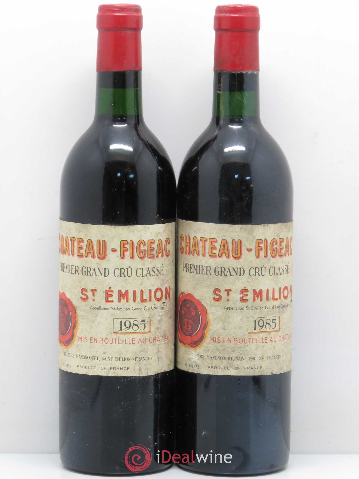 Château Figeac 1er Grand Cru Classé A 1985 - Lot de 2 bouteilles - 0
