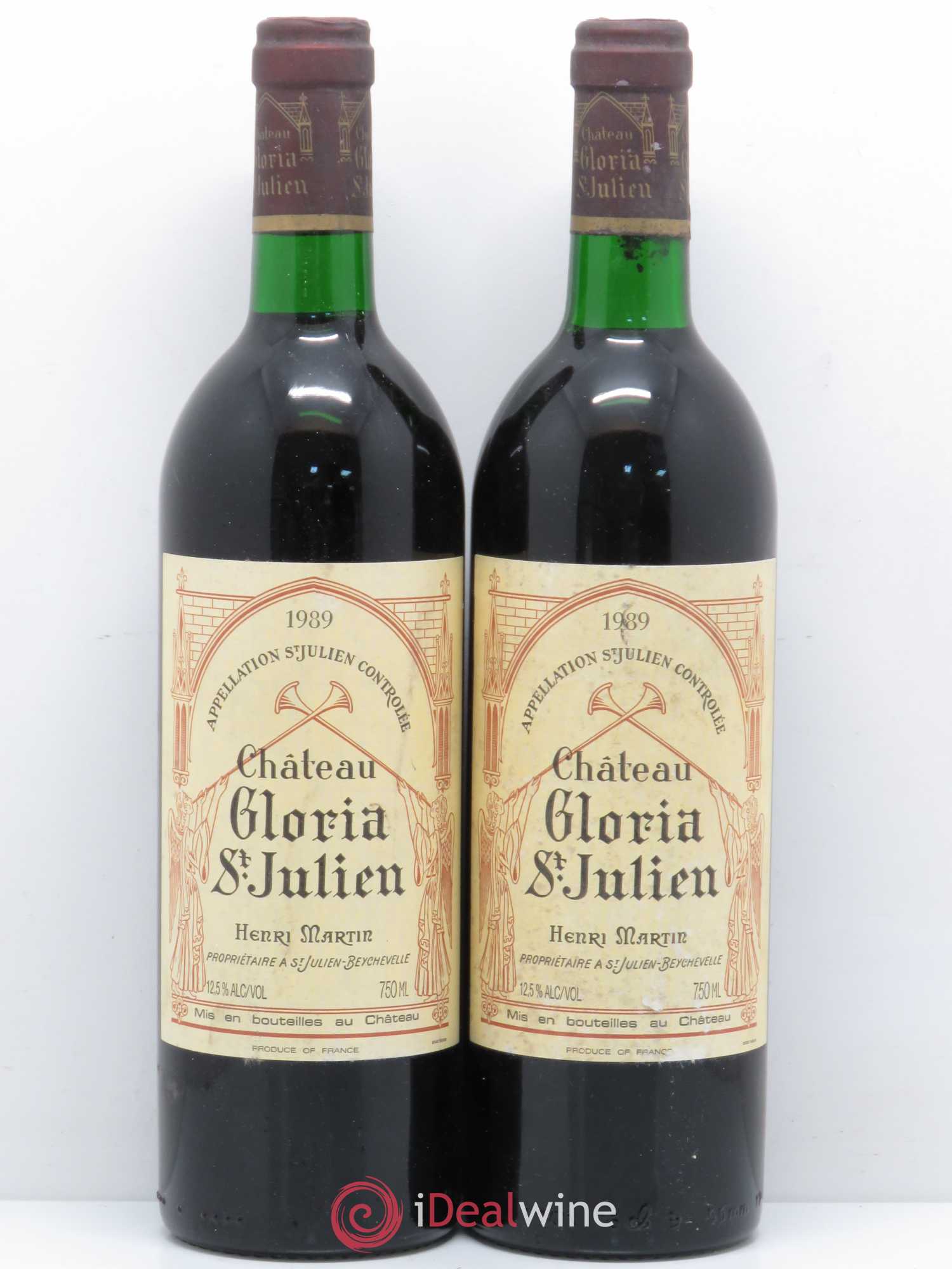 Château Gloria 1989 - Lot de 2 bouteilles - 0