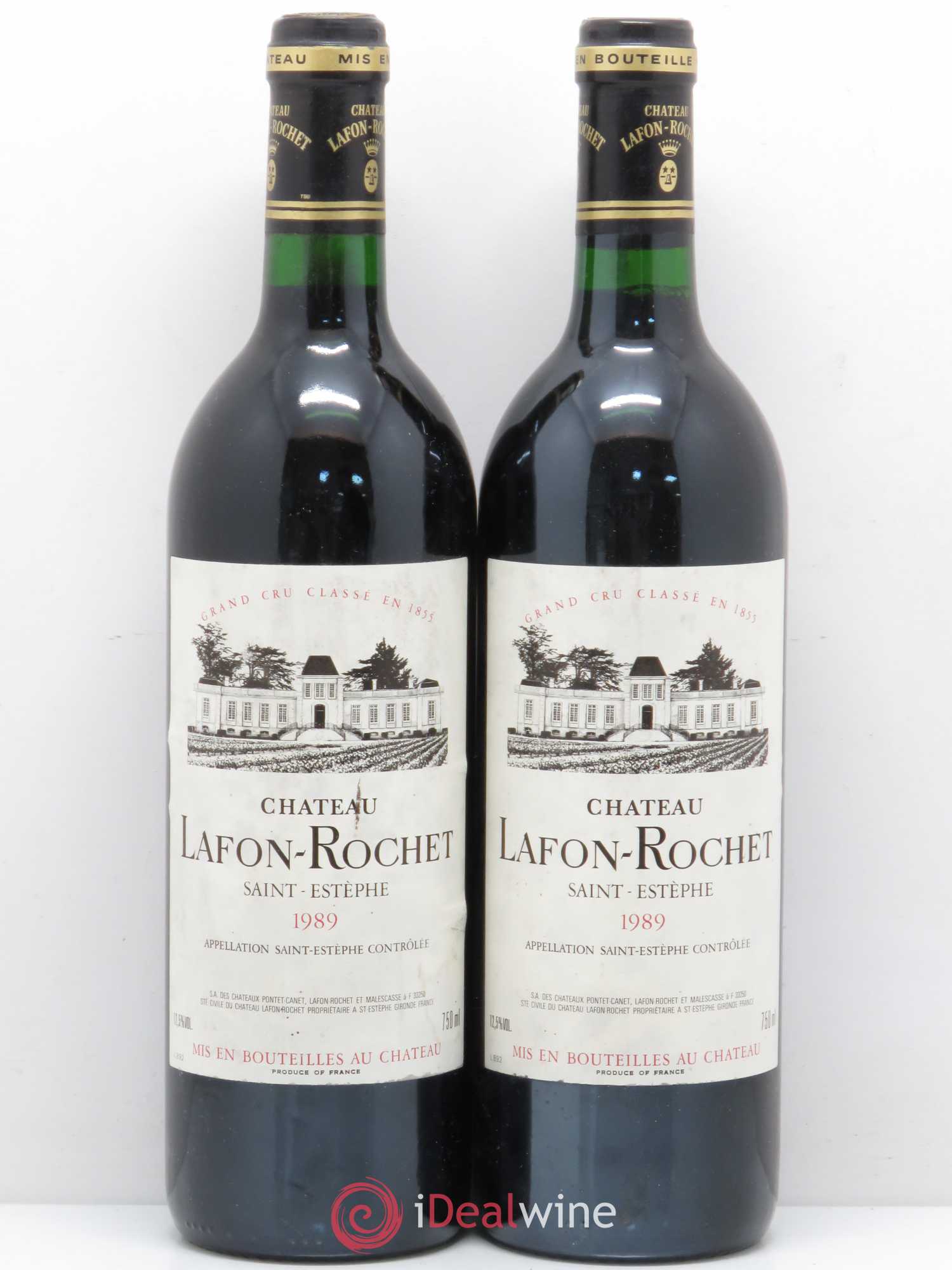 Château Lafon Rochet 4ème Grand Cru Classé 1989 - Lot de 5 bouteilles - 2