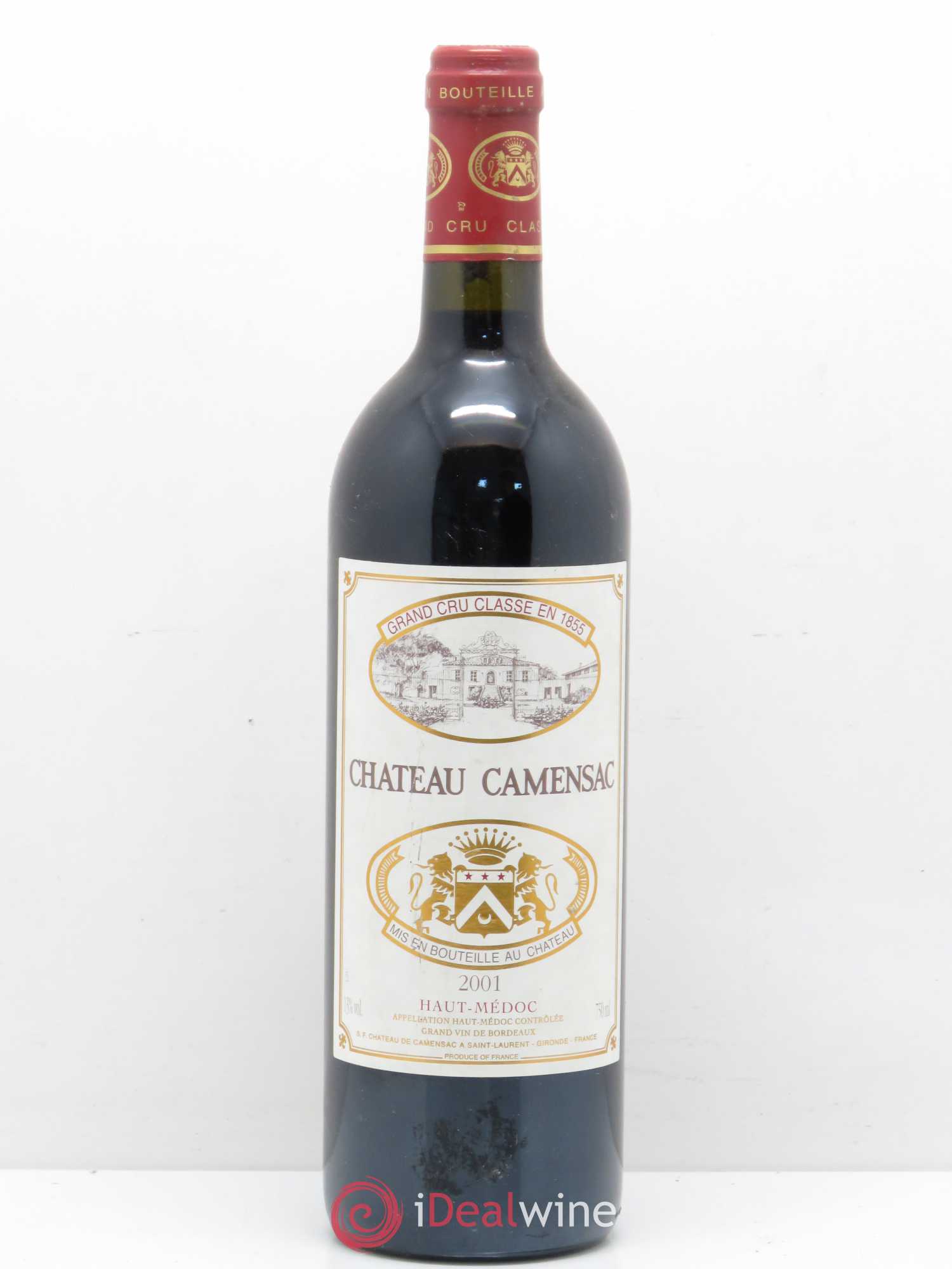 Château Camensac 5ème Grand Cru Classé 2001 - Lot de 1 bouteille - 0