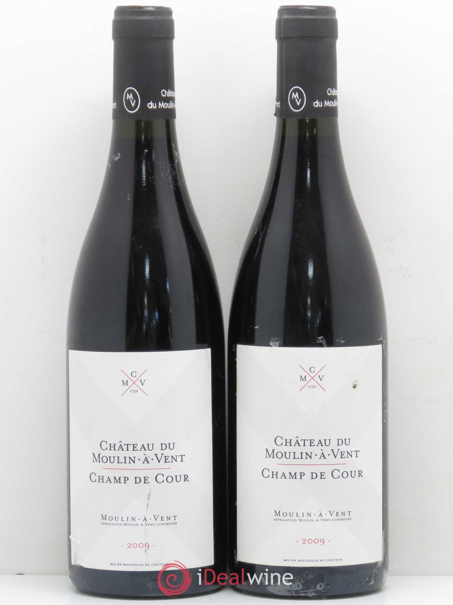 Beaujolais Champ de cour Château de Moulin à Vent 2009 - Posten von 2 Flaschen - 0