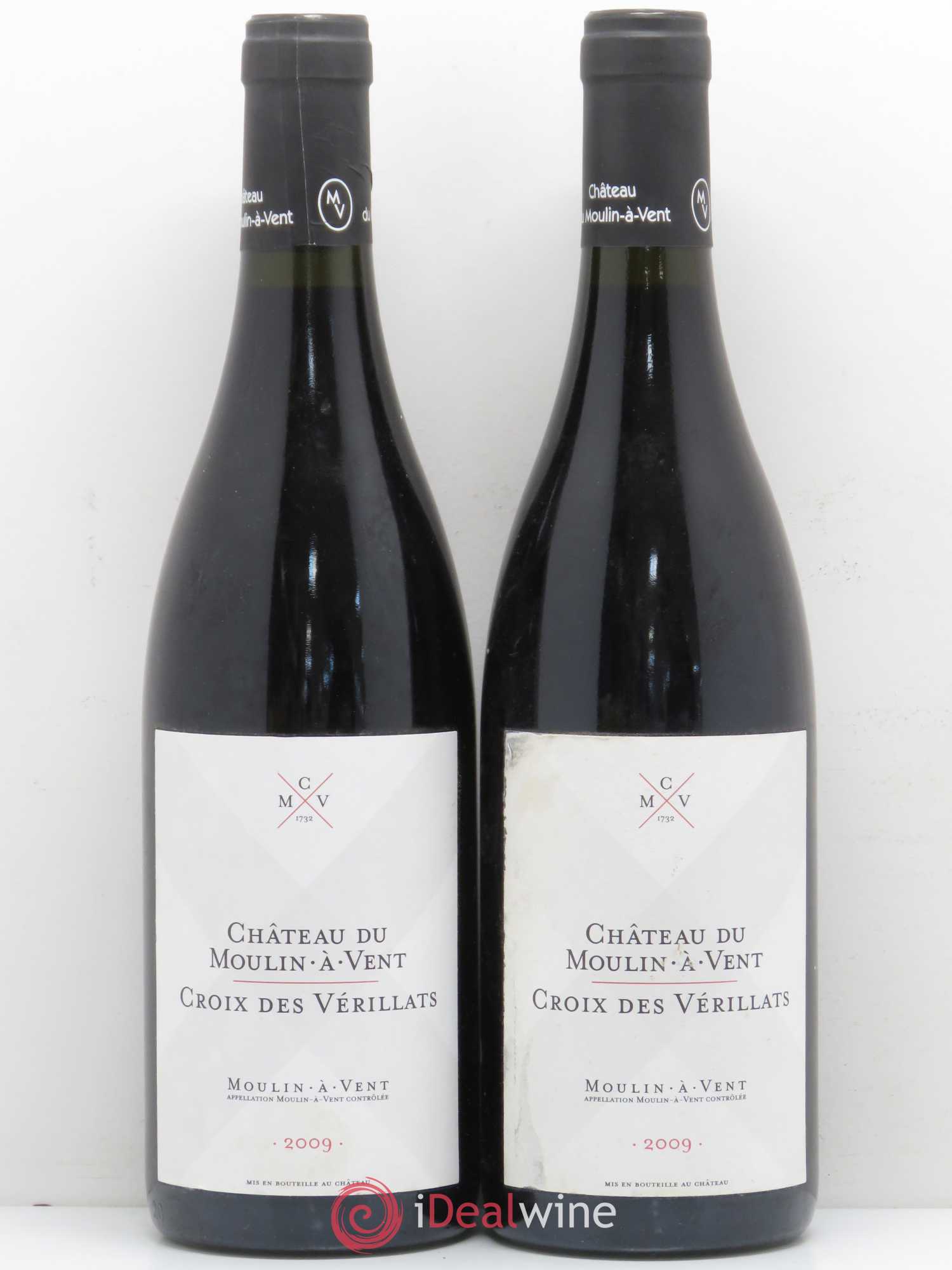 Beaujolais Croix des vérillats Chateau de Moulin à Vent 2009 - Posten von 2 Flaschen - 0