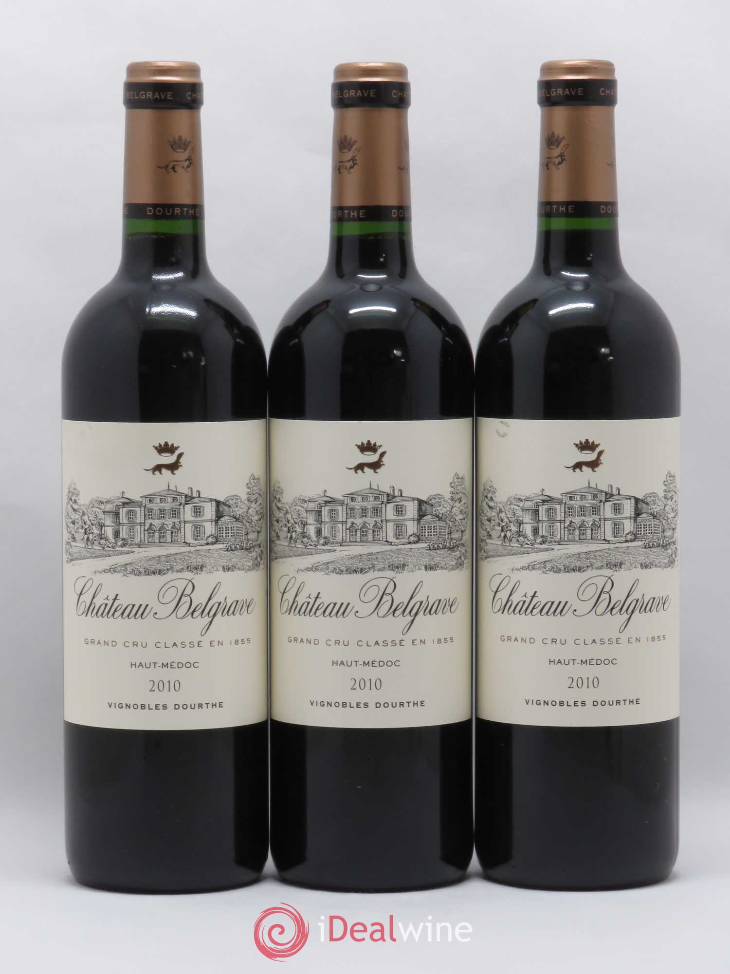 Château Belgrave 5ème Grand Cru Classé 2010 - Lot de 3 bouteilles - 0