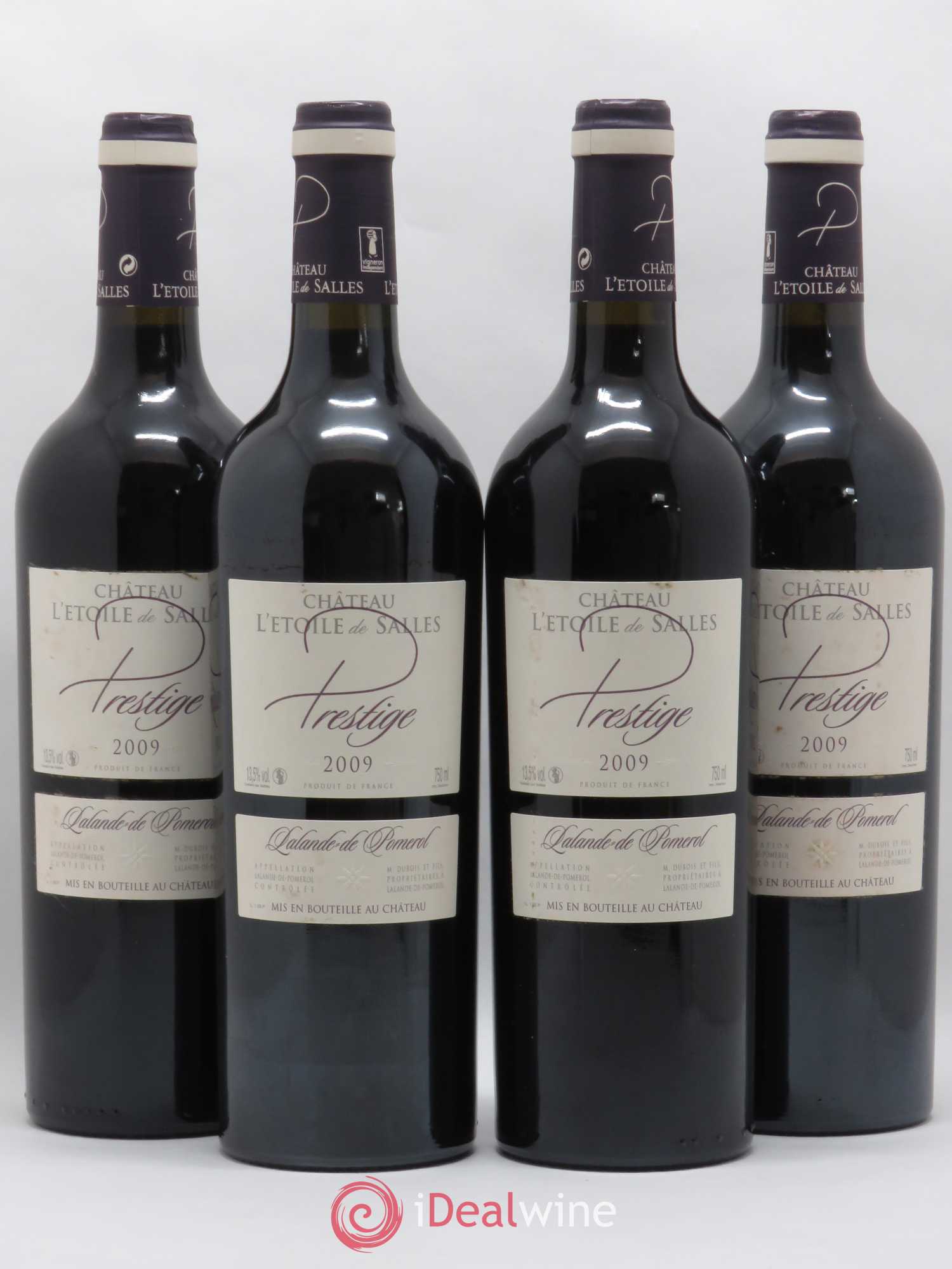 Lalande-de-Pomerol L'Etoile de Salles Prestige (sans prix de réserve) 2009 - Posten von 4 Flaschen - 0