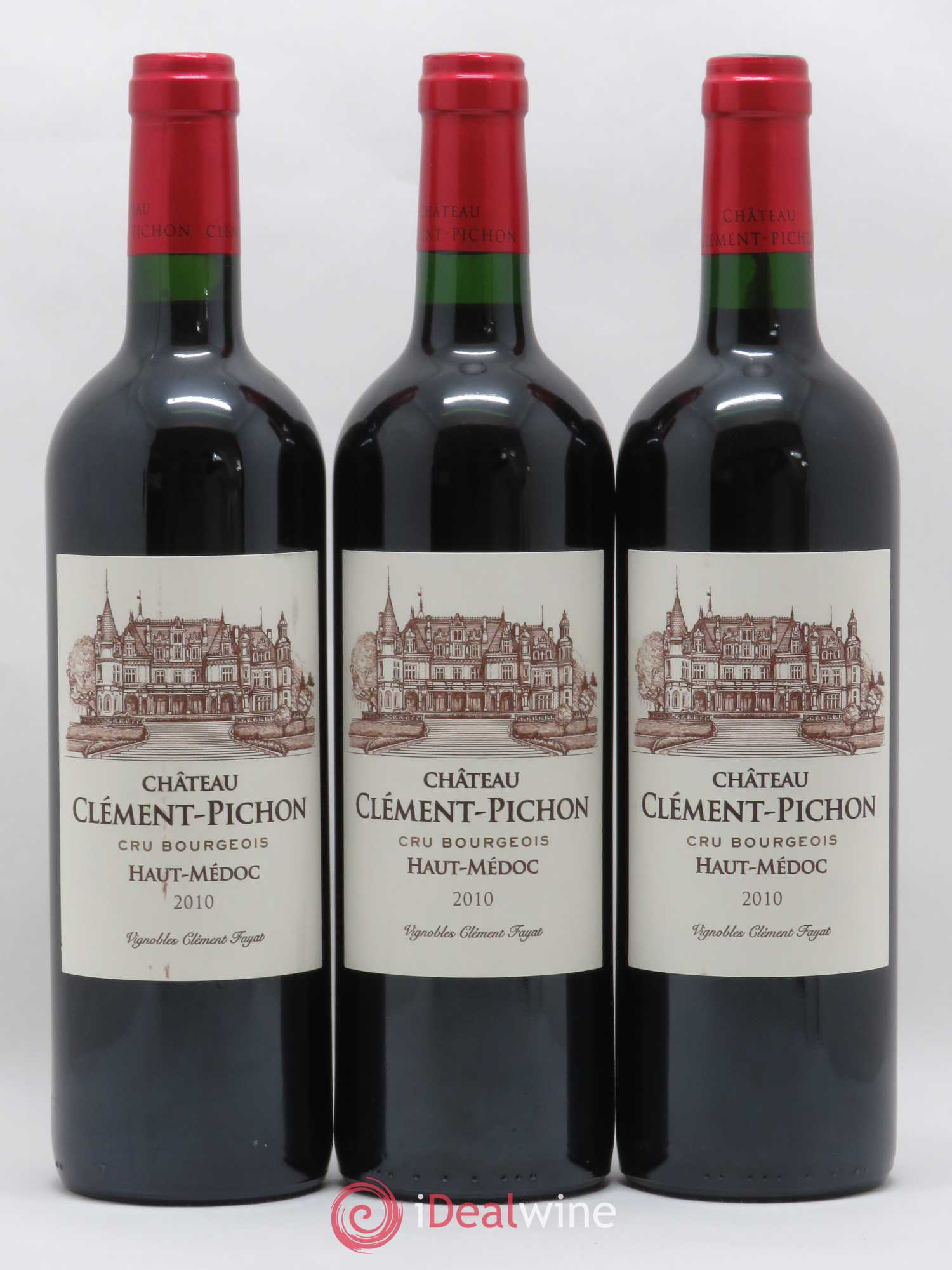 Château Clément-Pichon Cru Bourgeois 2010 - Lot de 3 bouteilles - 0