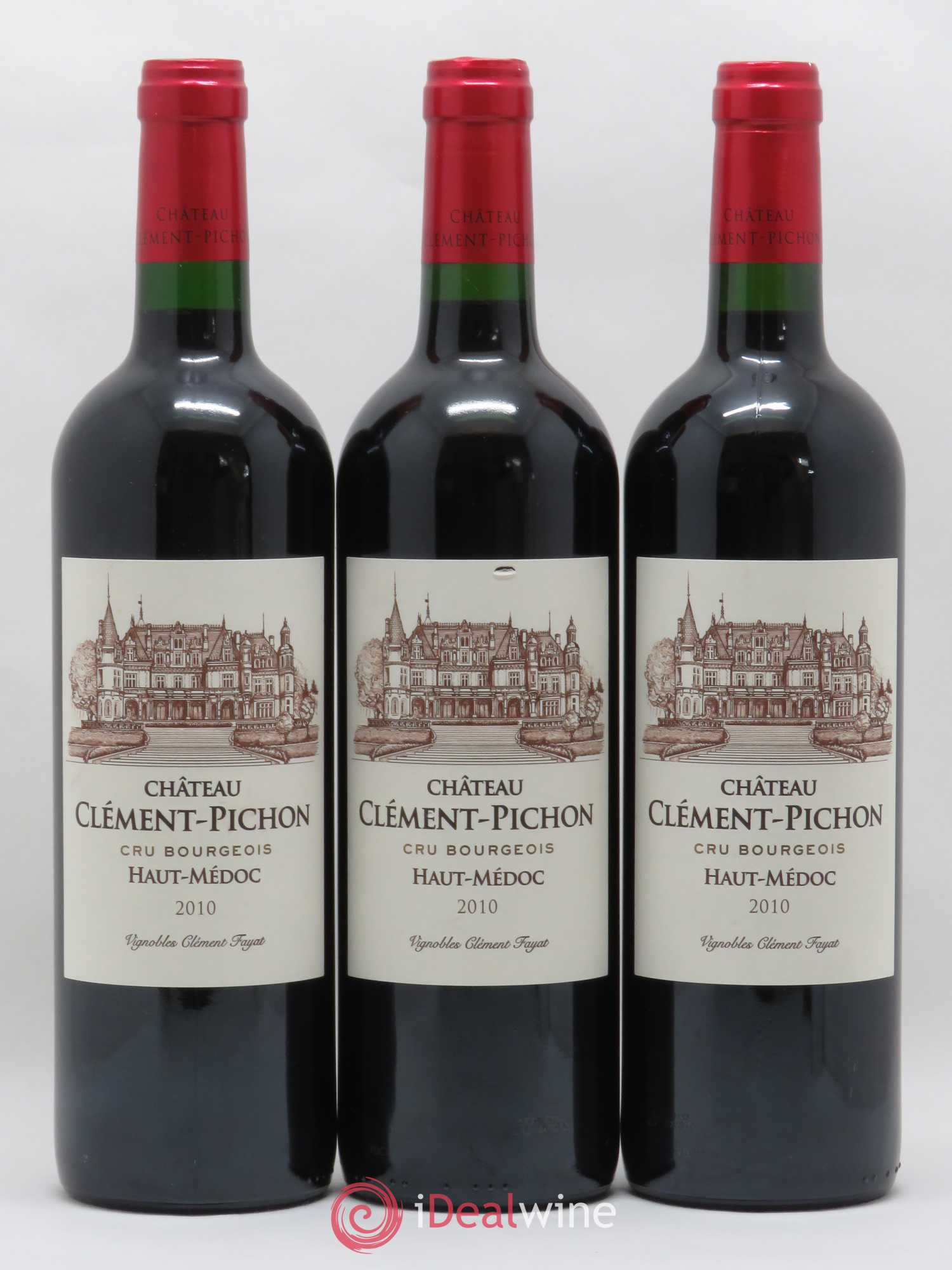 Château Clément-Pichon Cru Bourgeois 2010 - Lot de 3 bouteilles - 0