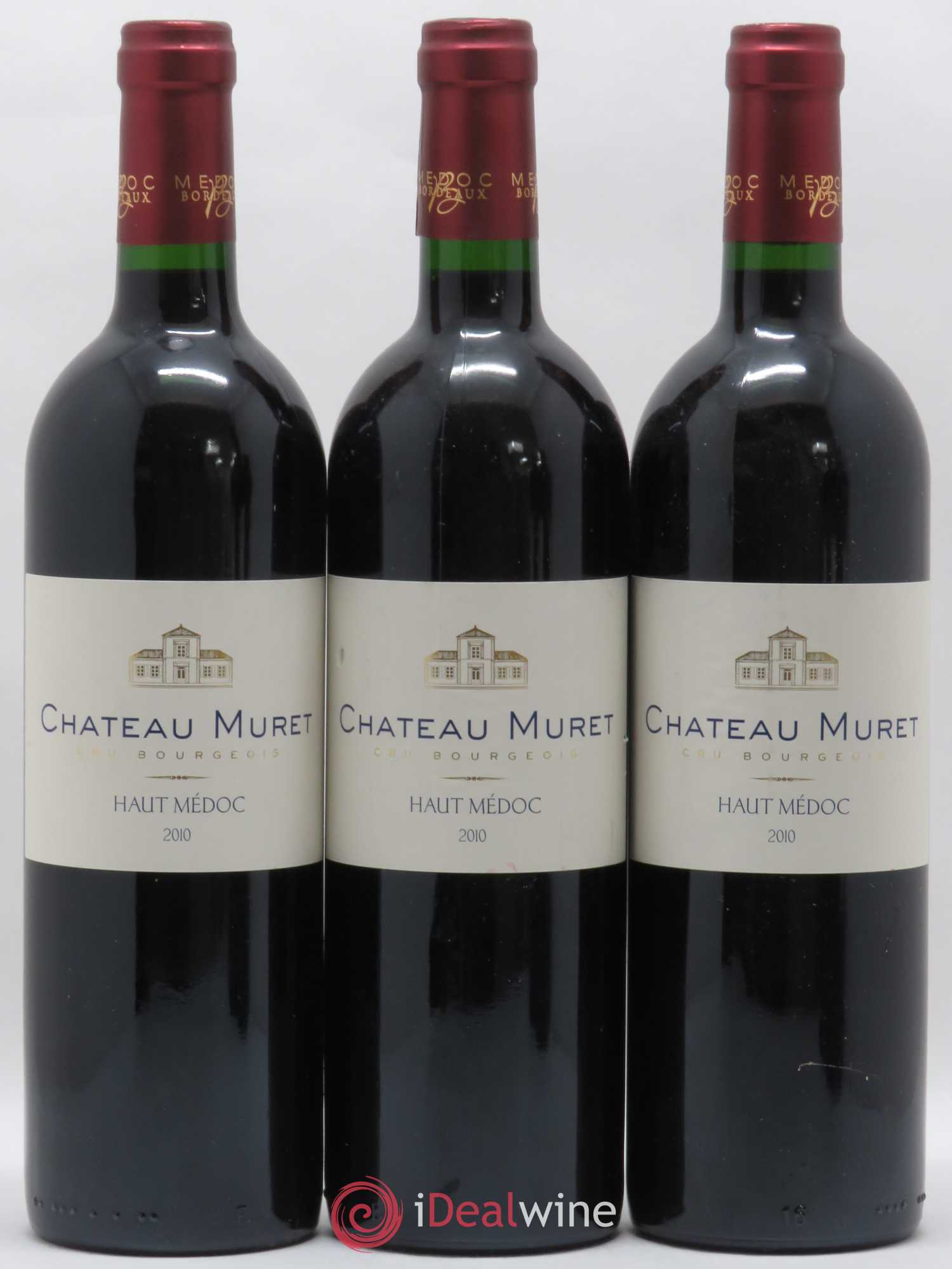 Haut Médoc Château Muret (sans prix de réserve) 2010 - Lot de 5 bouteilles - 1