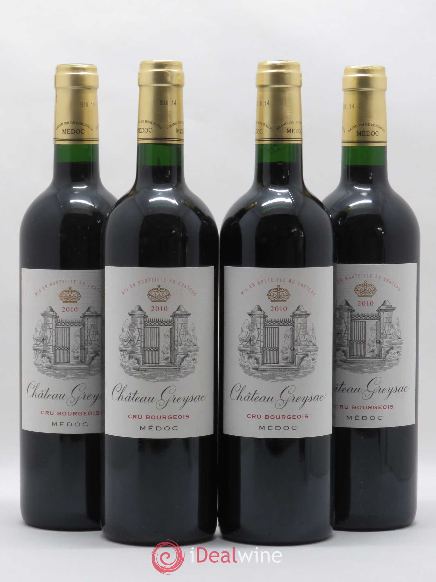 Château Greysac Cru Bourgeois 2010 - Lot de 4 bouteilles - 0