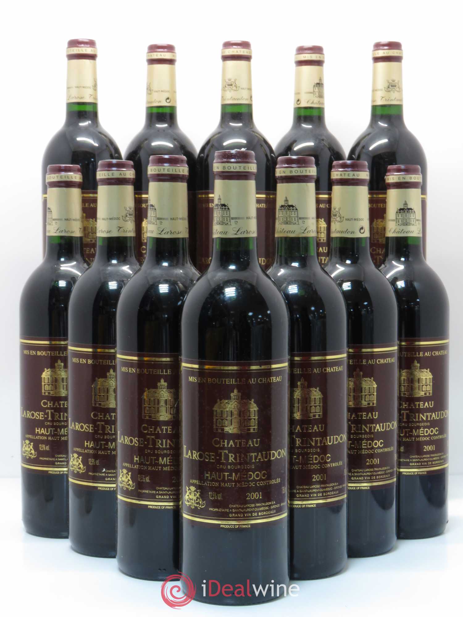 Château Larose Trintaudon Cru Bourgeois 2001 - Lot de 12 bouteilles - 0