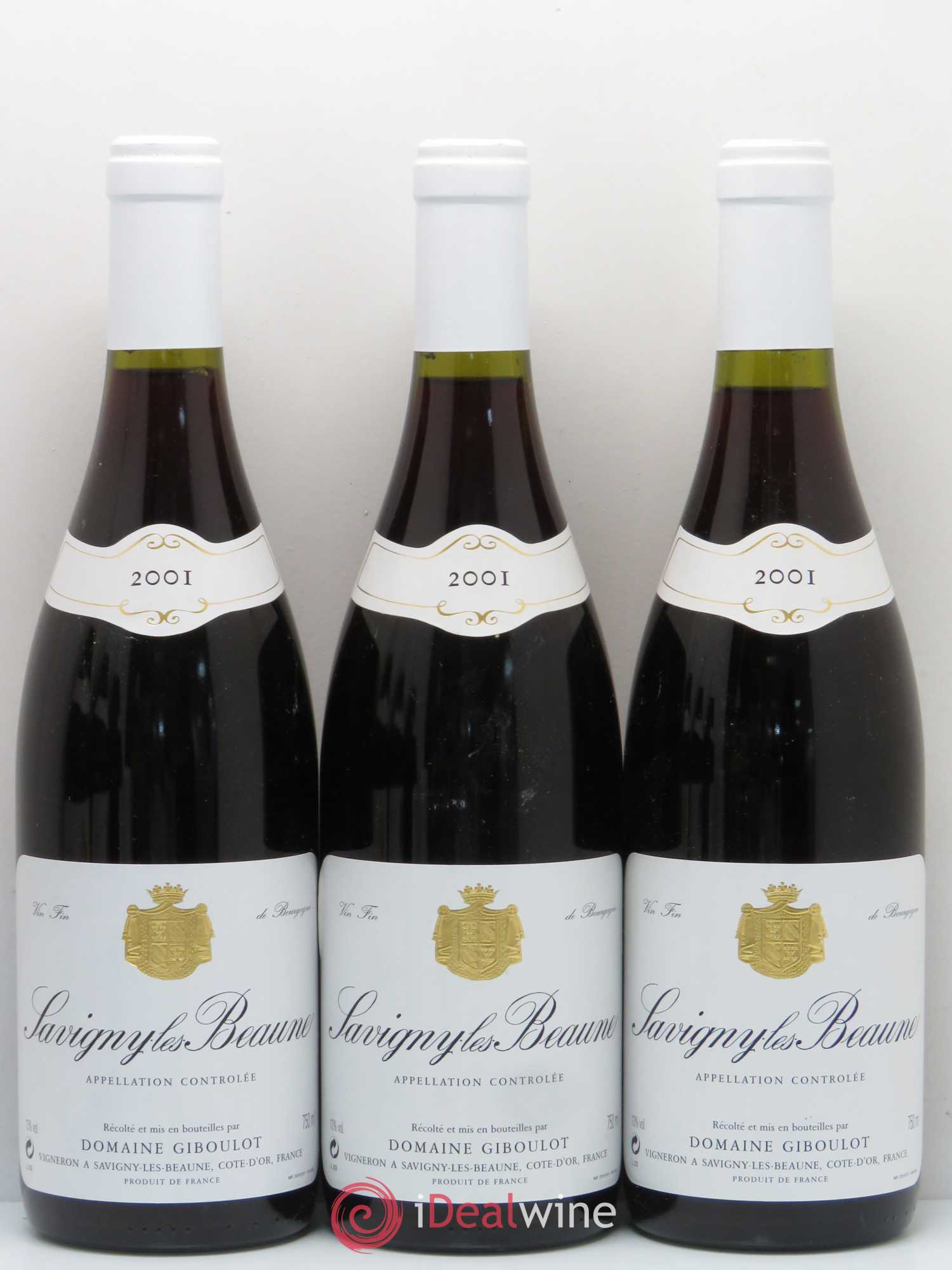 Savigny-lès-Beaune Domaine Giboulot 2001 - Lot de 6 bouteilles - 1