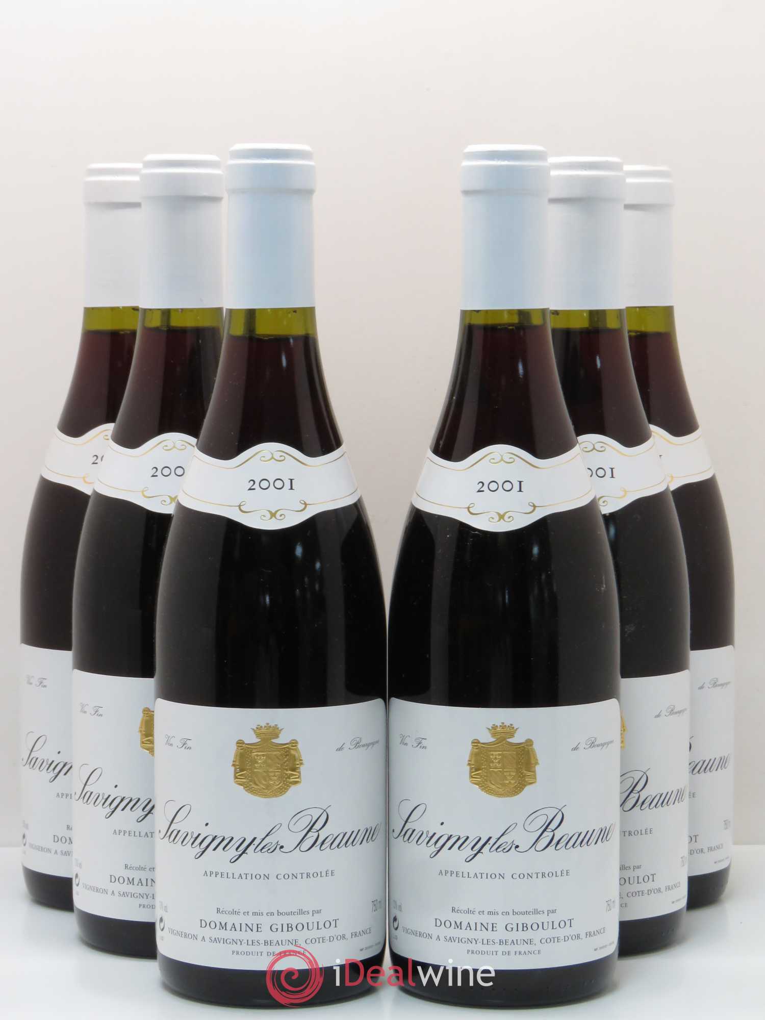 Savigny-lès-Beaune Domaine Giboulot 2001 - Lot de 6 bouteilles - 0
