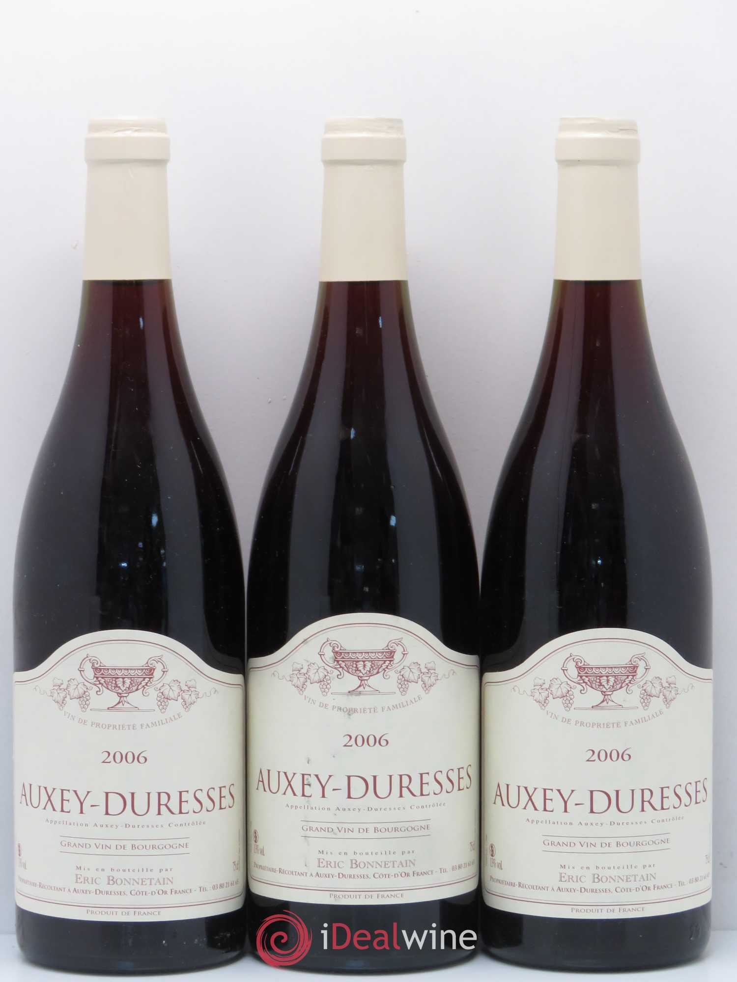 Auxey-Duresses Eric Bonnetain 2006 - Lot de 3 bouteilles - 0
