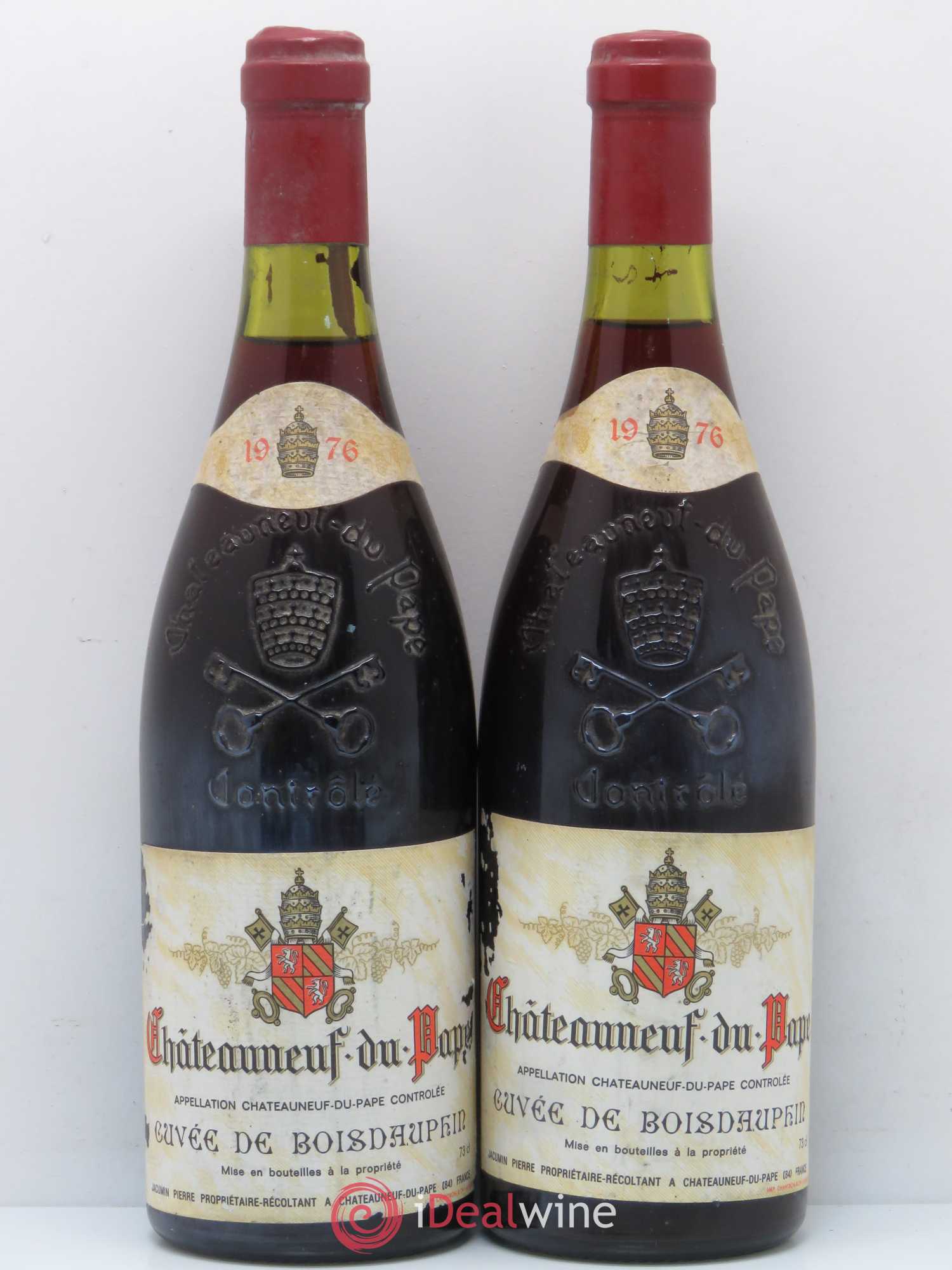 Châteauneuf-du-Pape Cuvée du Boisdauphin Jacumin 1976 - Posten von 2 Flaschen - 0