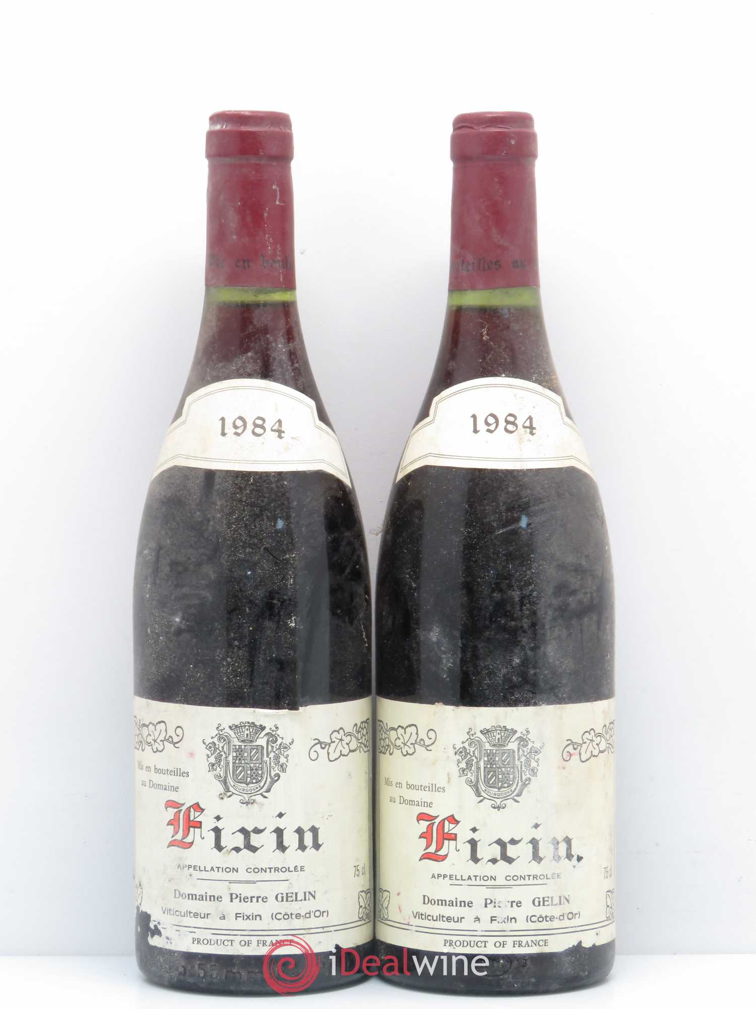 Fixin Pierre Gelin 1984 - Lot de 2 bouteilles - 0