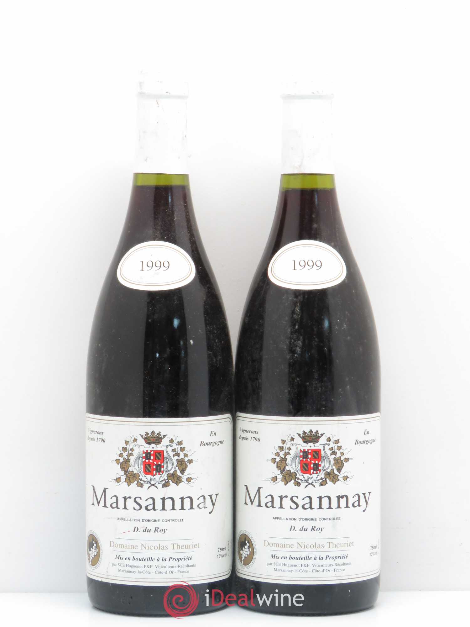 Marsannay Domaine Nicolat Theuriet 1999 - Posten von 2 Flaschen - 0