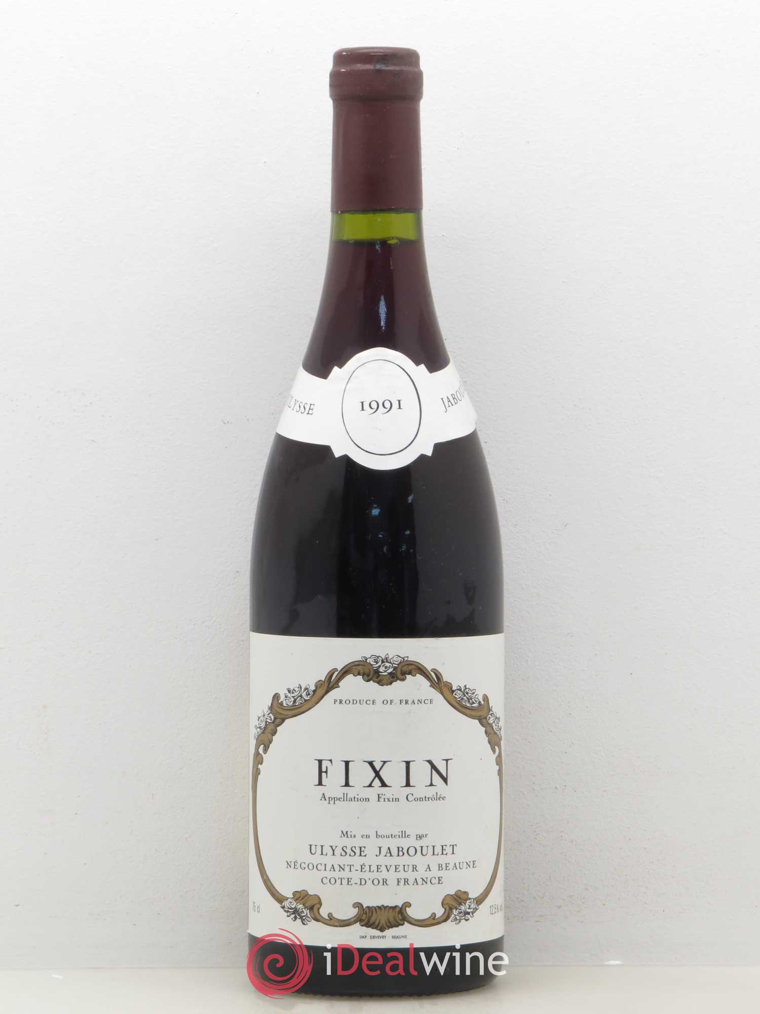 Fixin Ulysse Jaboulet 1991 - Lot de 1 bouteille - 0