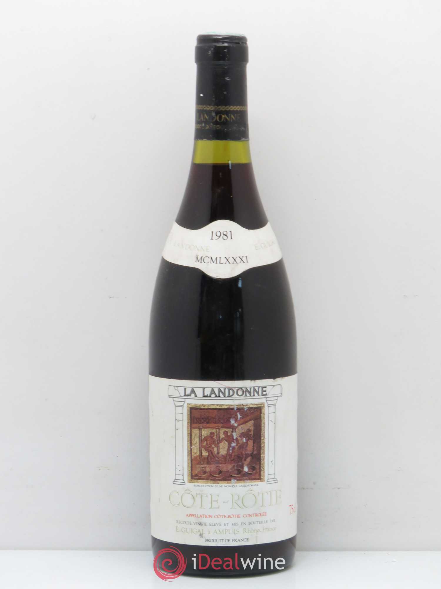 Côte-Rôtie La Landonne Guigal 1981 - Lot de 1 bouteille - 0