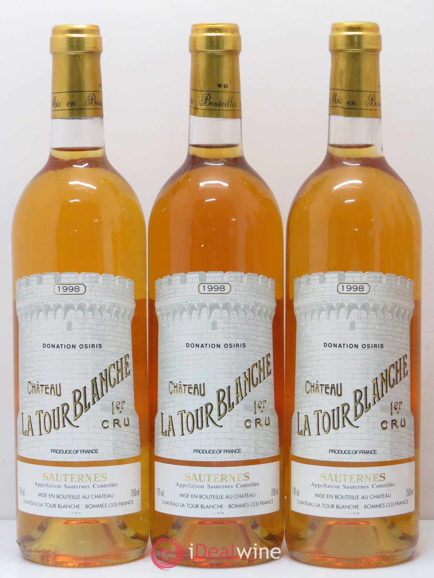 Château la Tour Blanche 1er Grand Cru Classé 1998 - Lotto di 6 bottiglie - 1