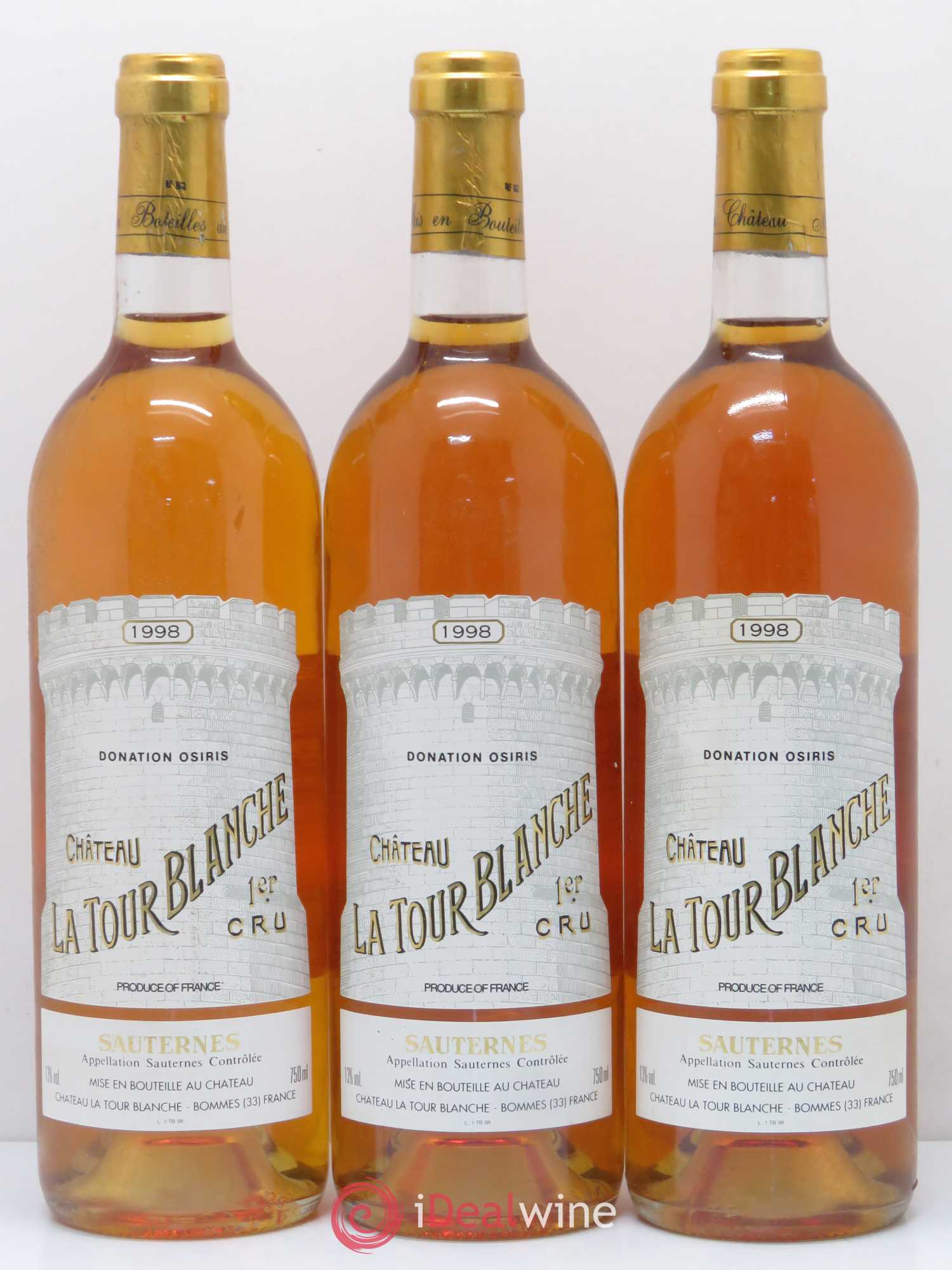 Château la Tour Blanche 1er Grand Cru Classé 1998 - Lotto di 6 bottiglie - 2