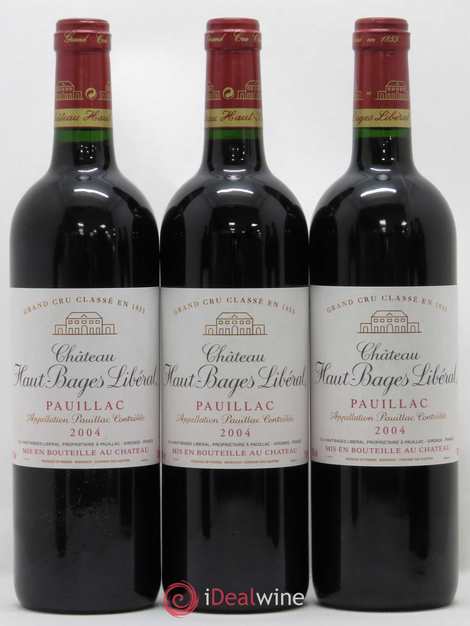 Château Haut Bages Libéral 5ème Grand Cru Classé 2004 - Lot de 6 bouteilles - 1