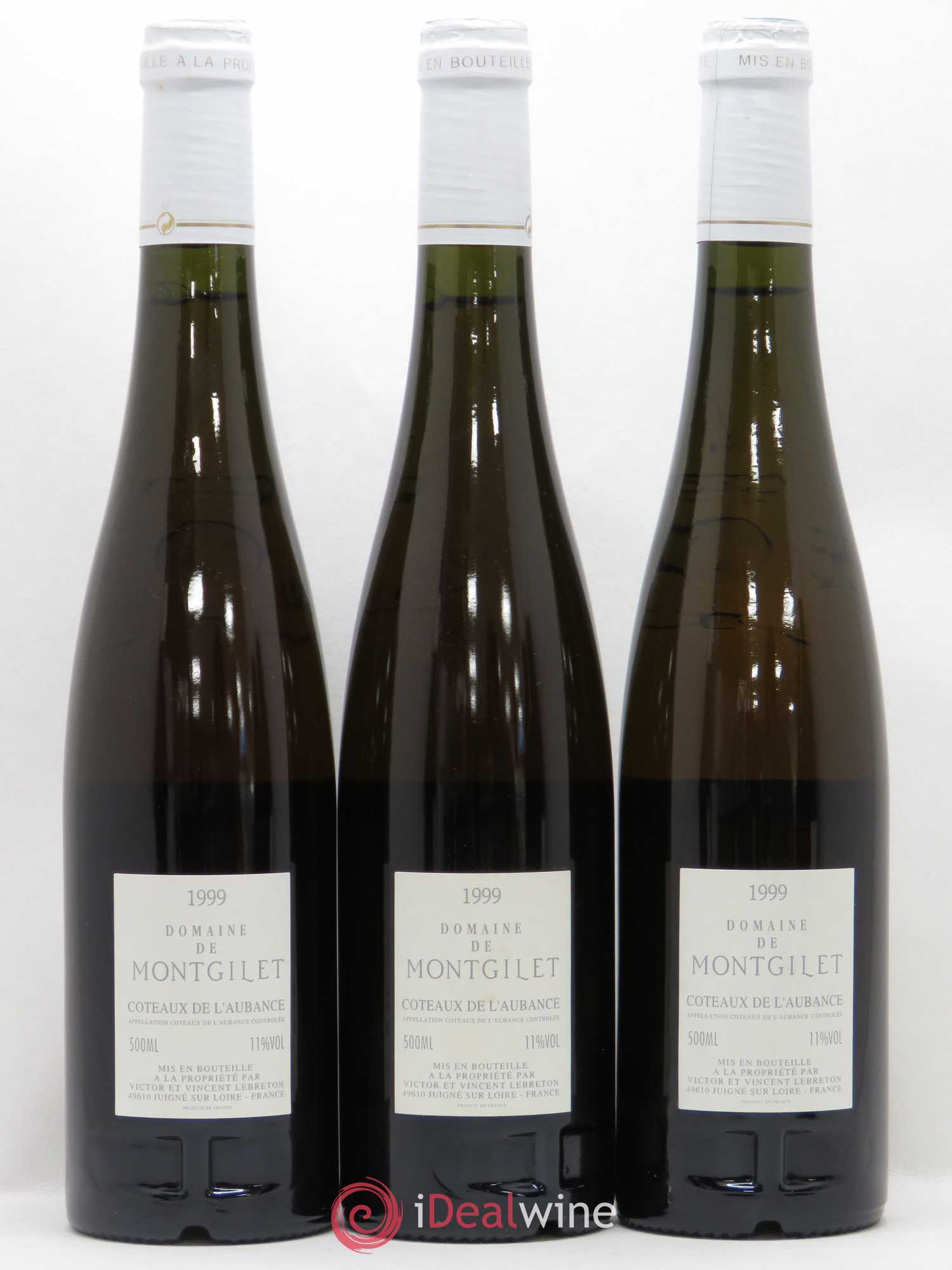 Coteaux de l'Aubance Montgilet (Domaine de) Cuvée Les trois chistes (sans prix de réserve) 1999 - Lotto di 6 bottiglie - 2