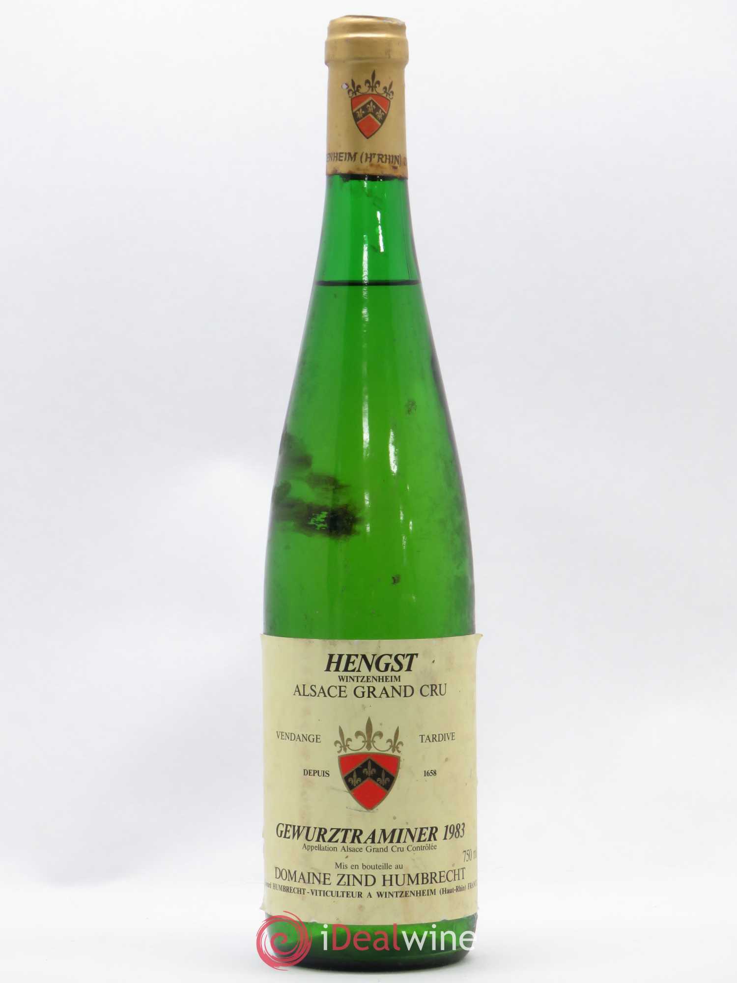 Alsace Gewurztraminer Grand Cru Hengst Zind-Humbrecht (Domaine) vendanges tardives 1983 - Posten von 1 Flasche - 0
